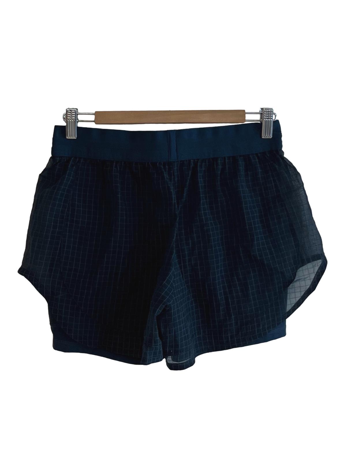 Navy Blue High-Waisted Shorts