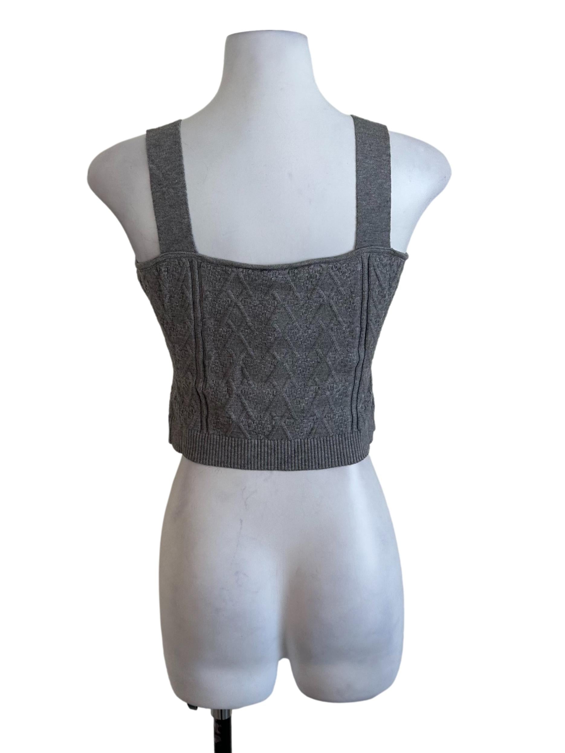 Light Grey Knit Top