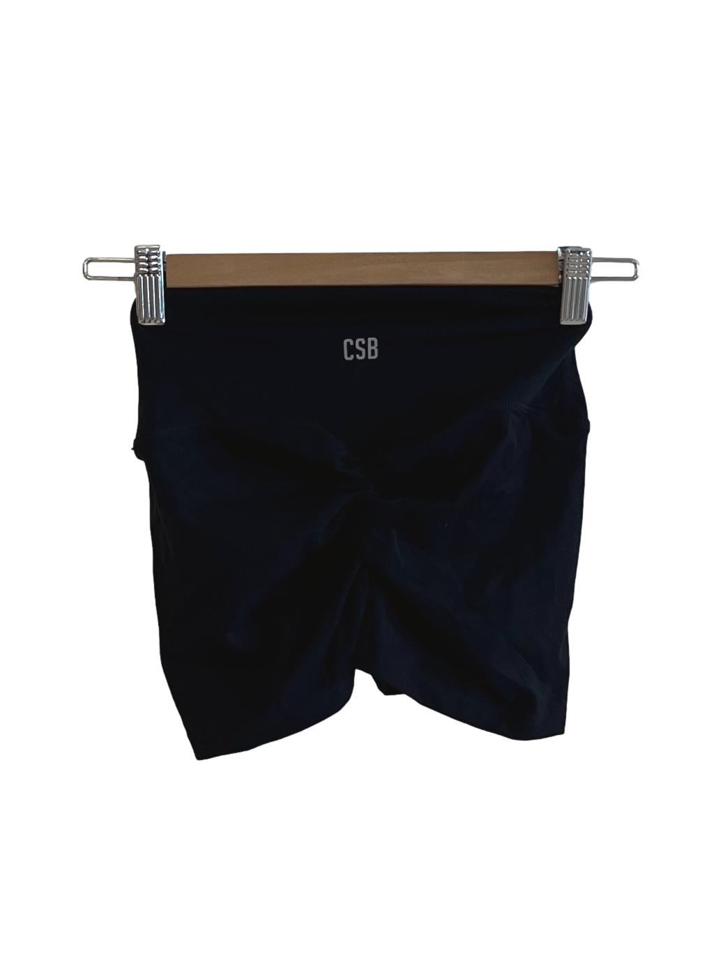 Black High-Waisted Shorts