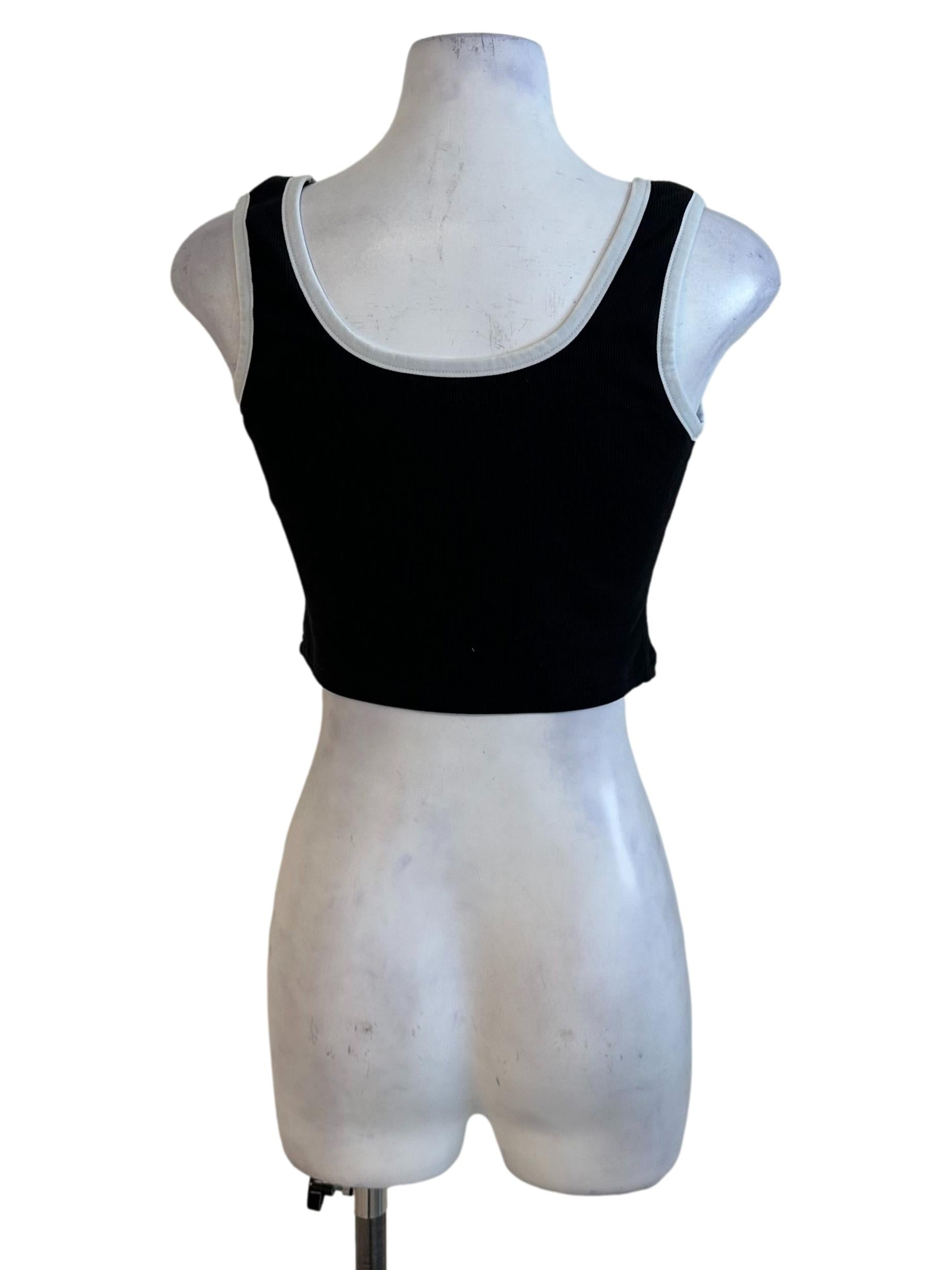 Onyx Black Ribbon Knit Top