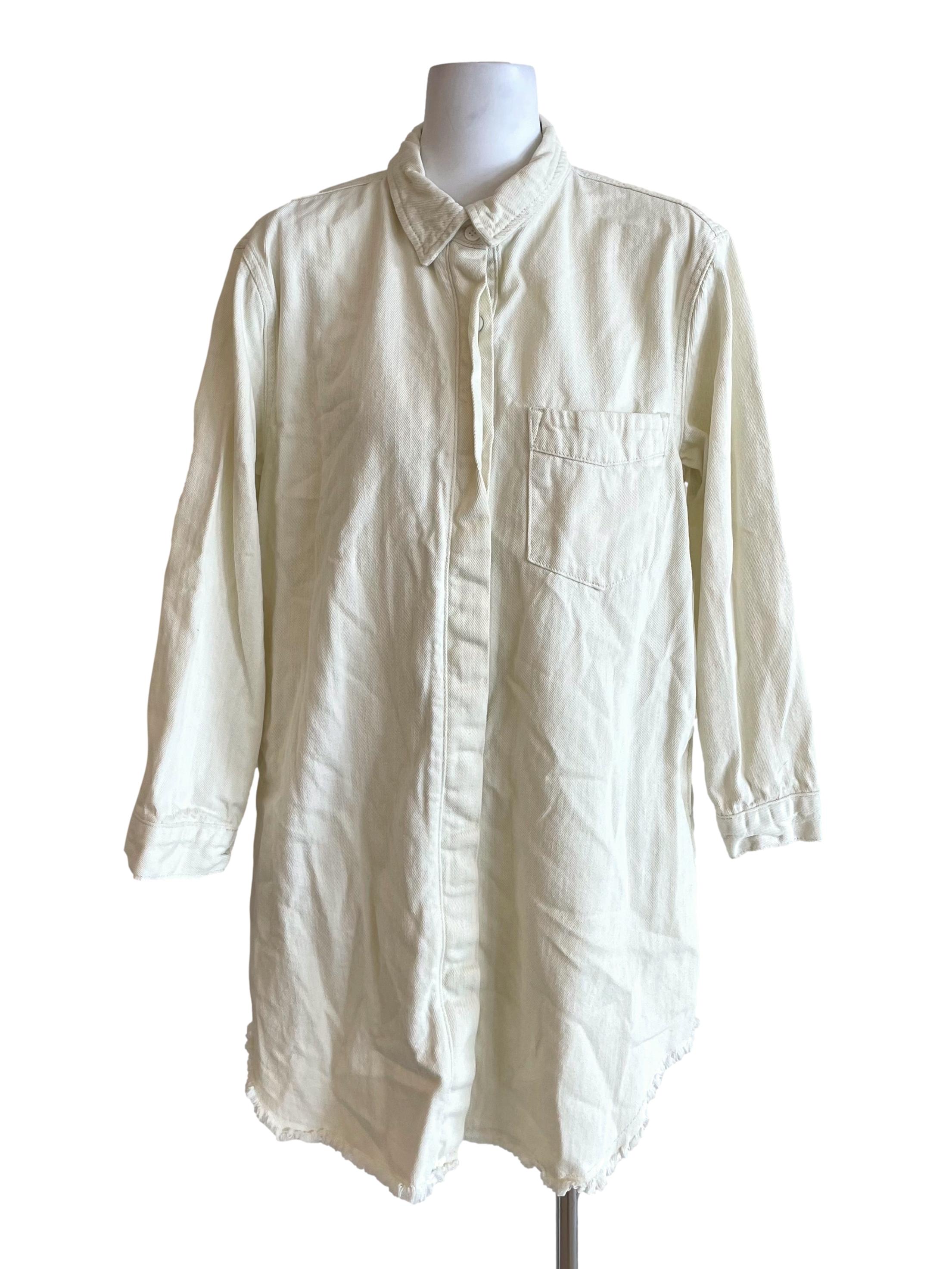 Pearl Oxford Denim Shirt Dress LB