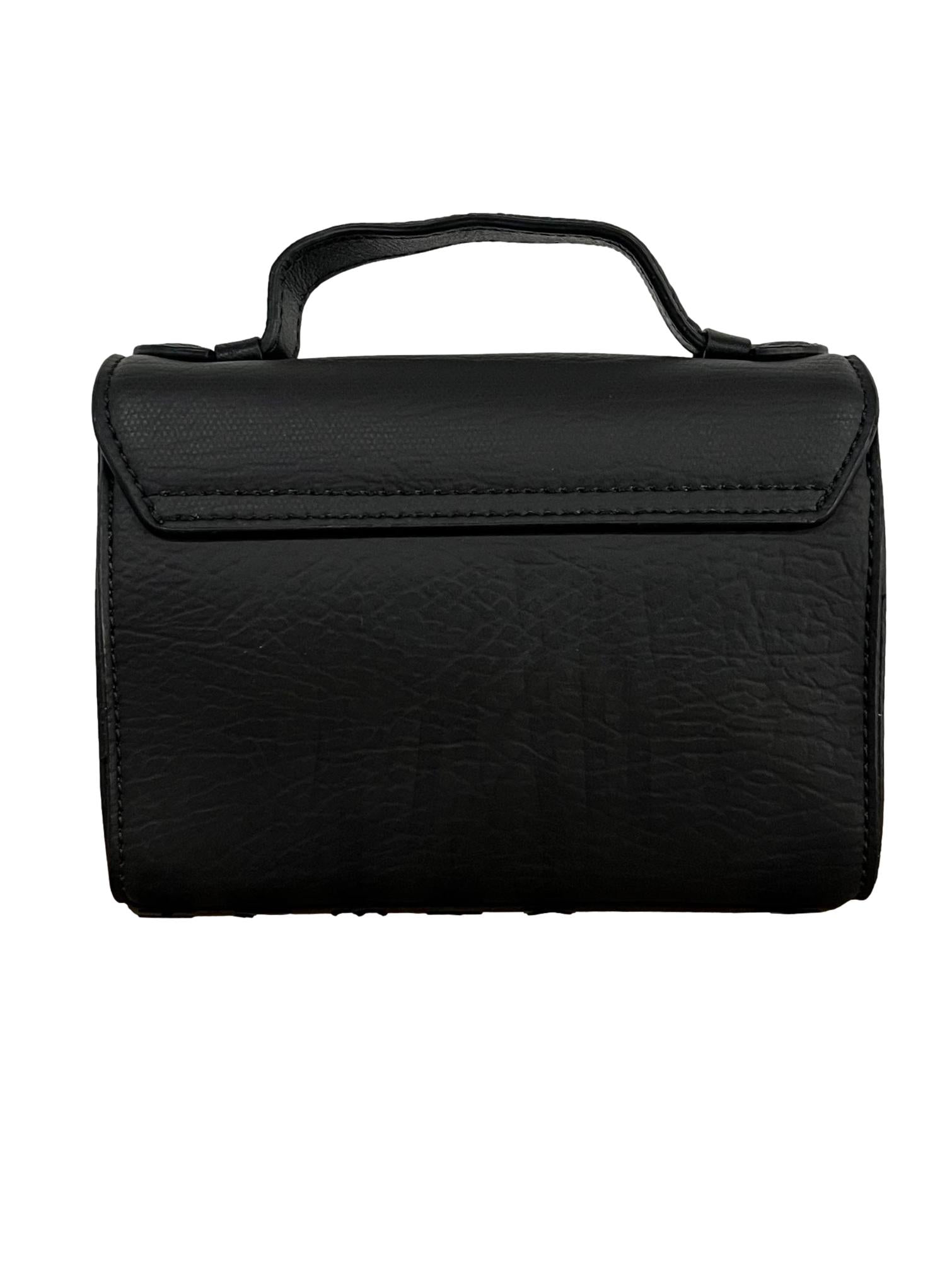 Black Leather Sling Bag CSN