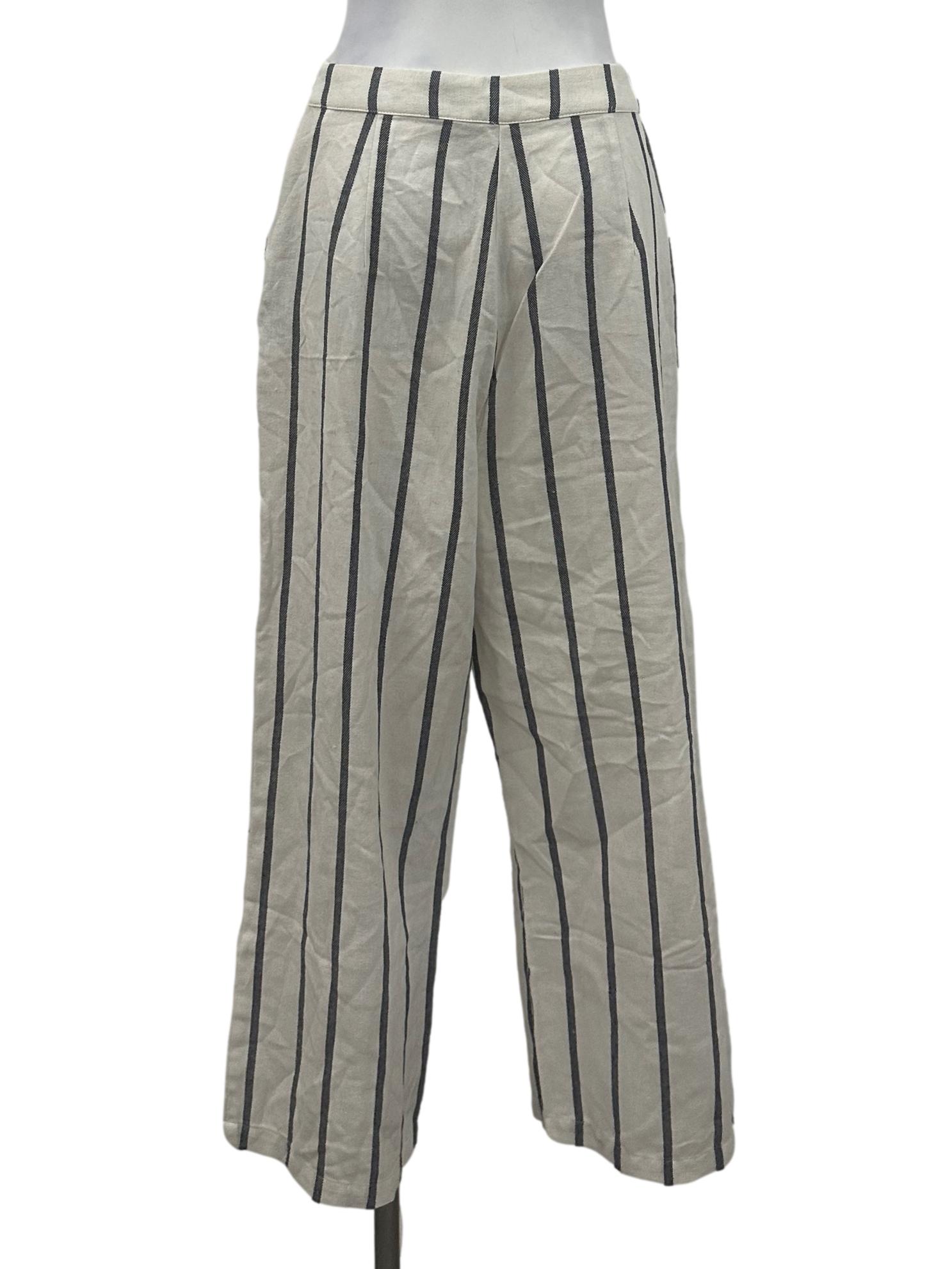 White Striped Pants