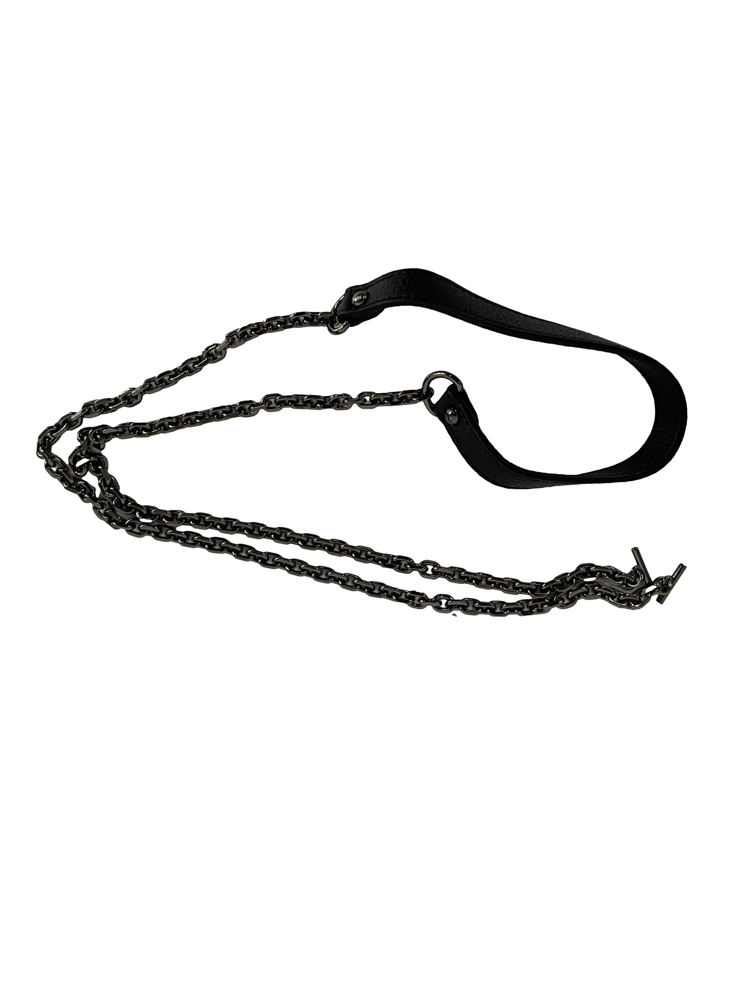 Black Leather Sling Bag CSN