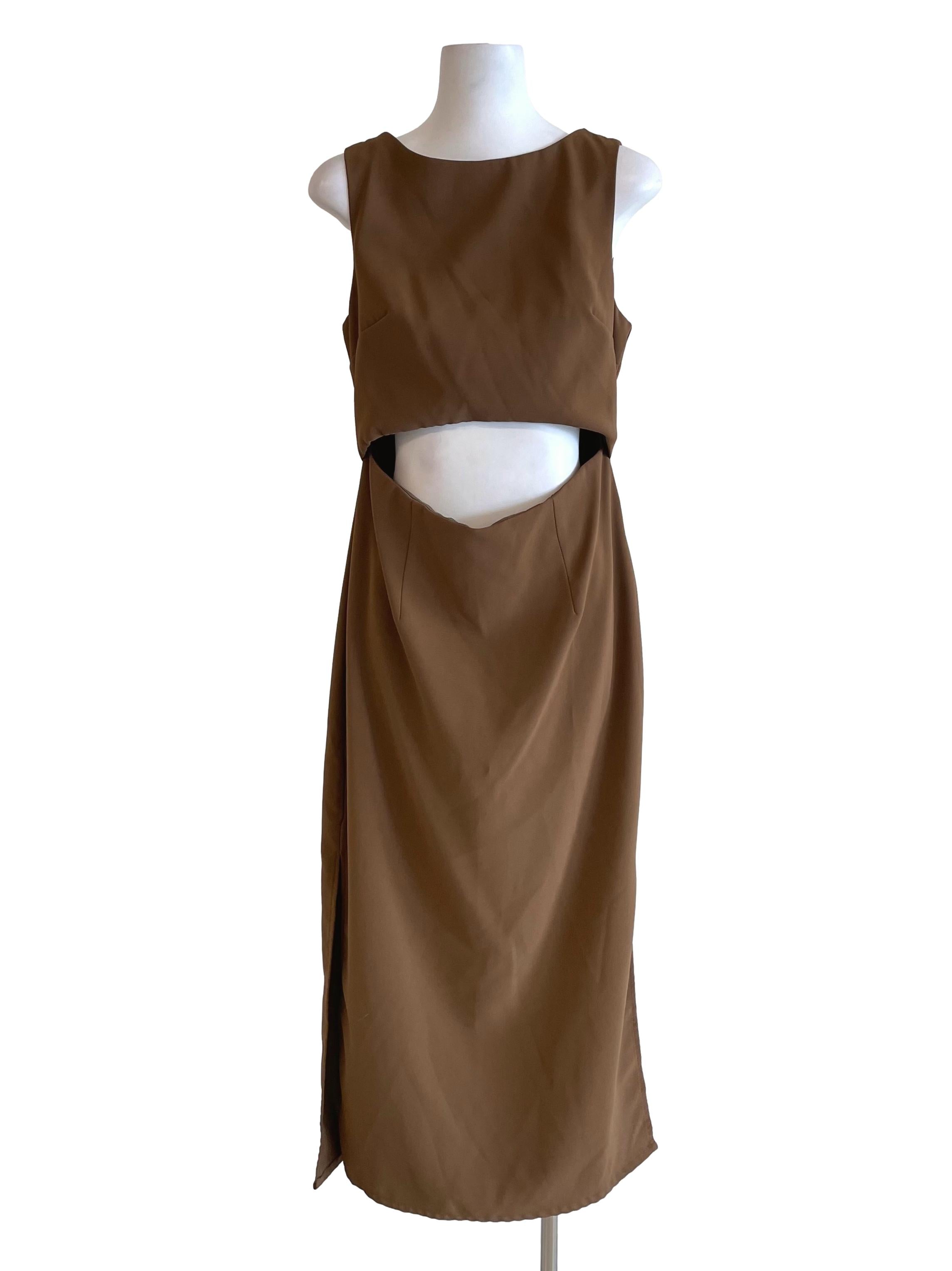 Peanut Open Waist Slip Dress TEM