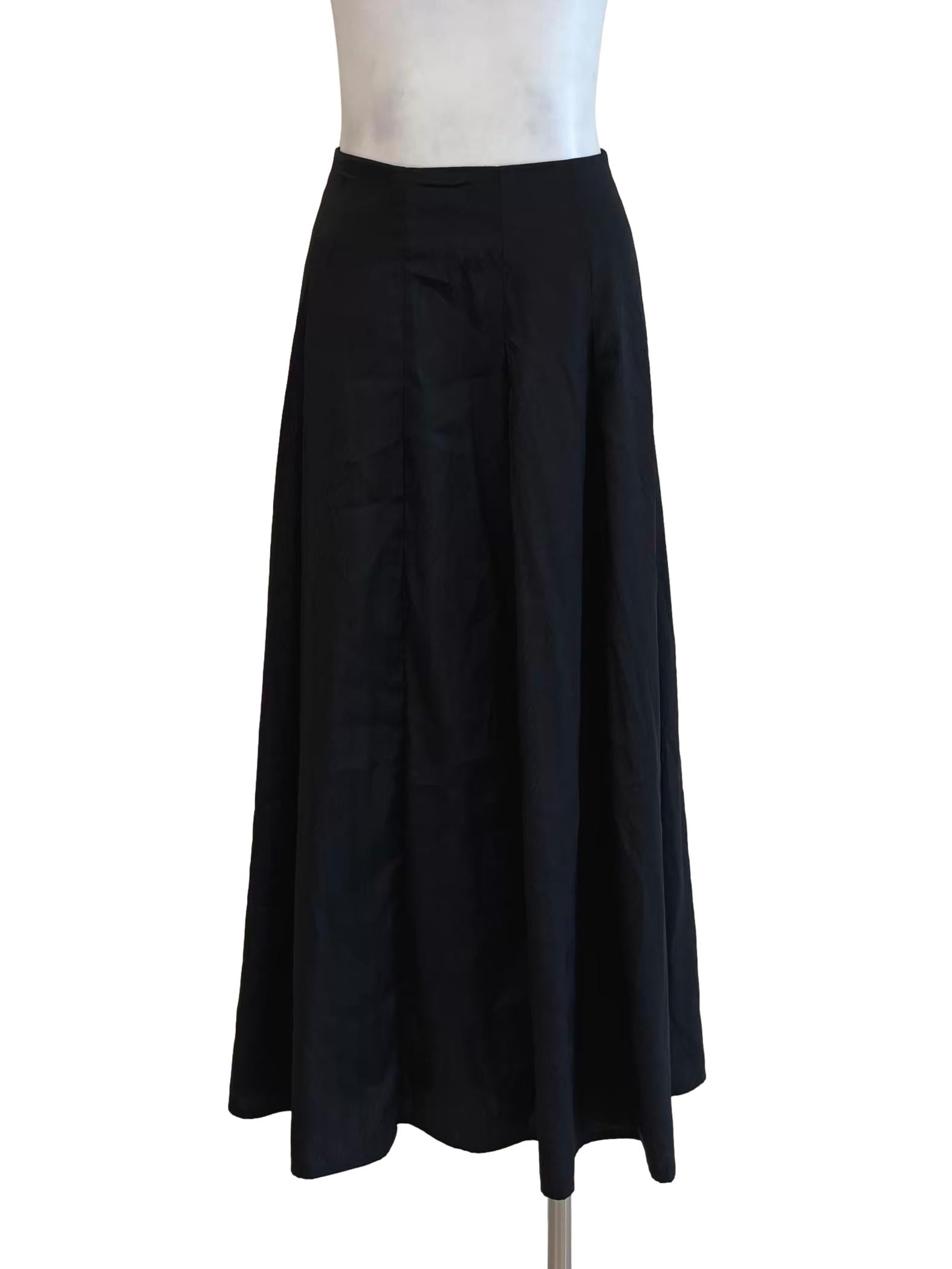 Jet Black A-Line Skirt