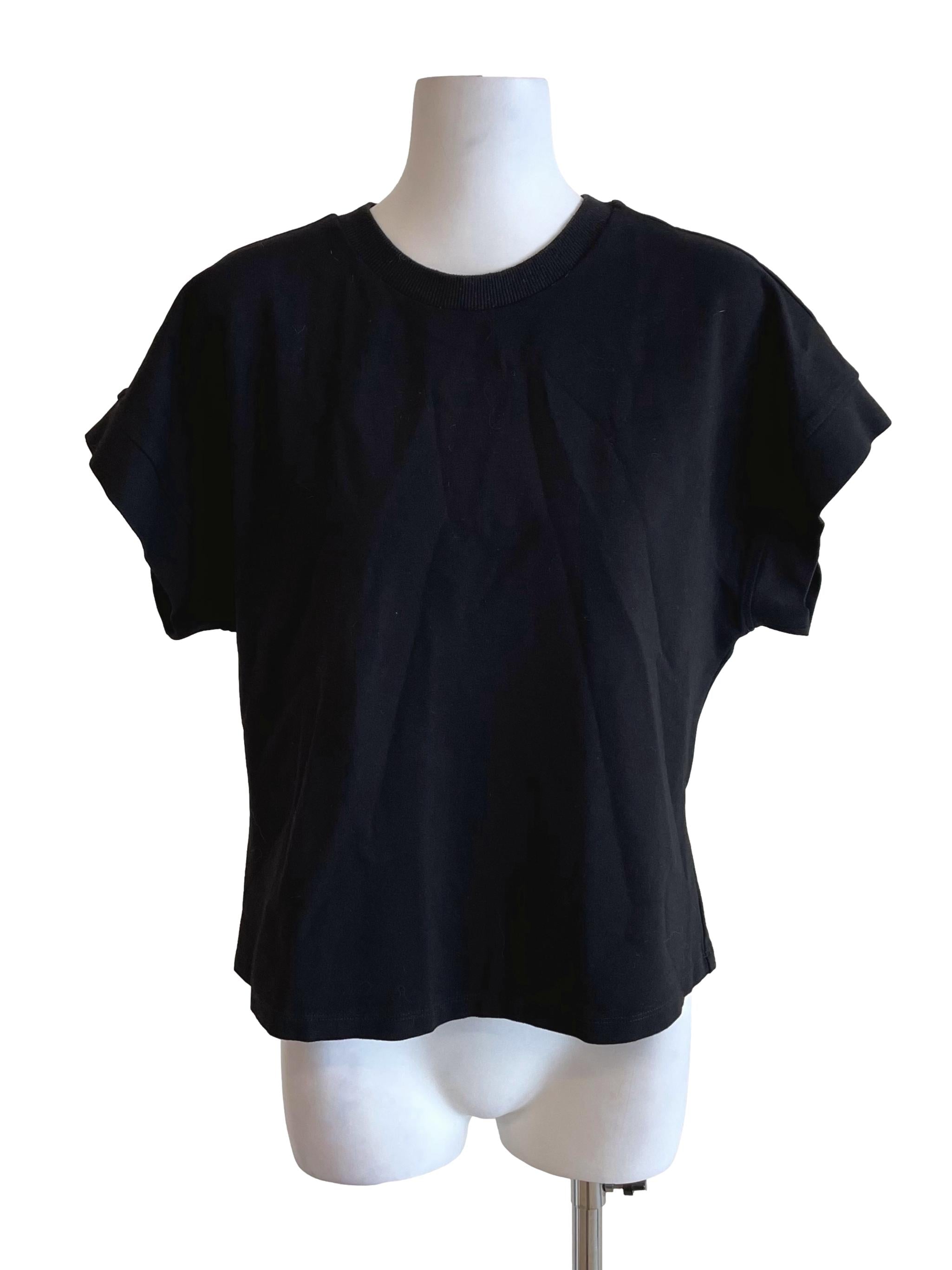 Black Drop Shoulder Wide Top LB
