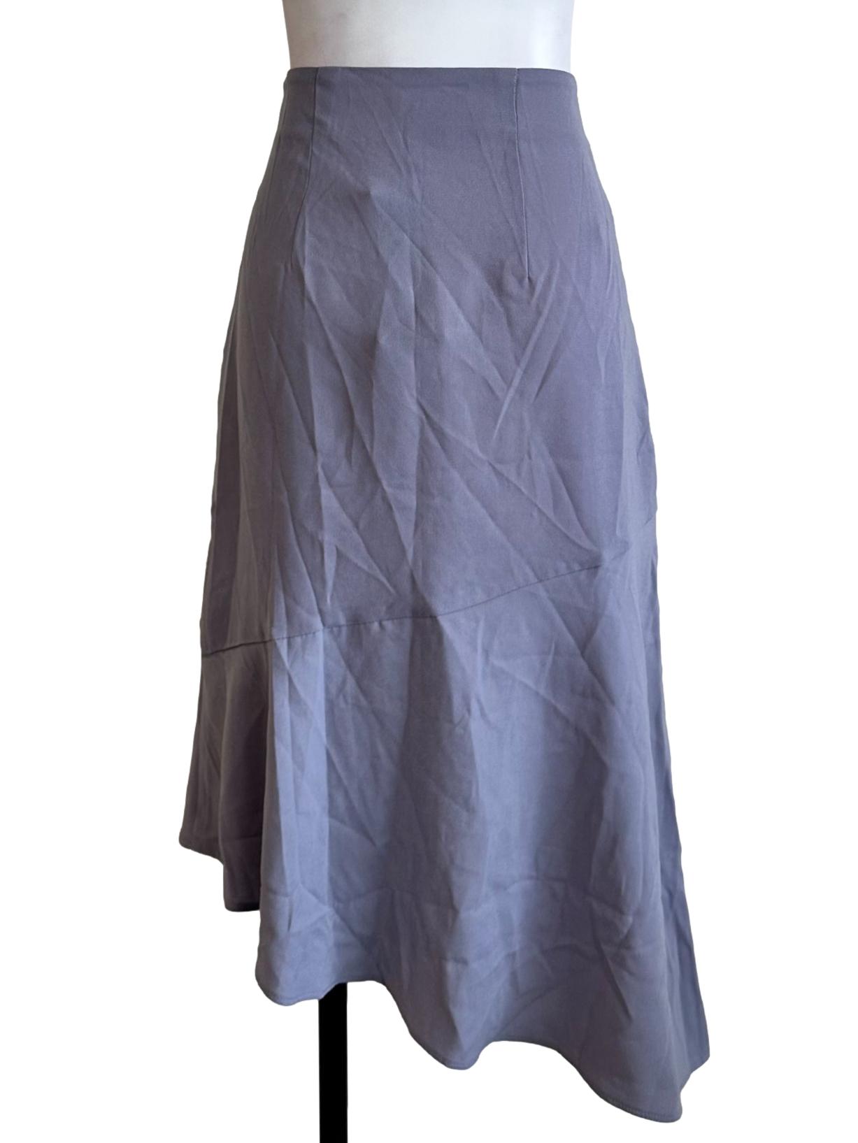 Dove Grey Asymmetrical Skirt