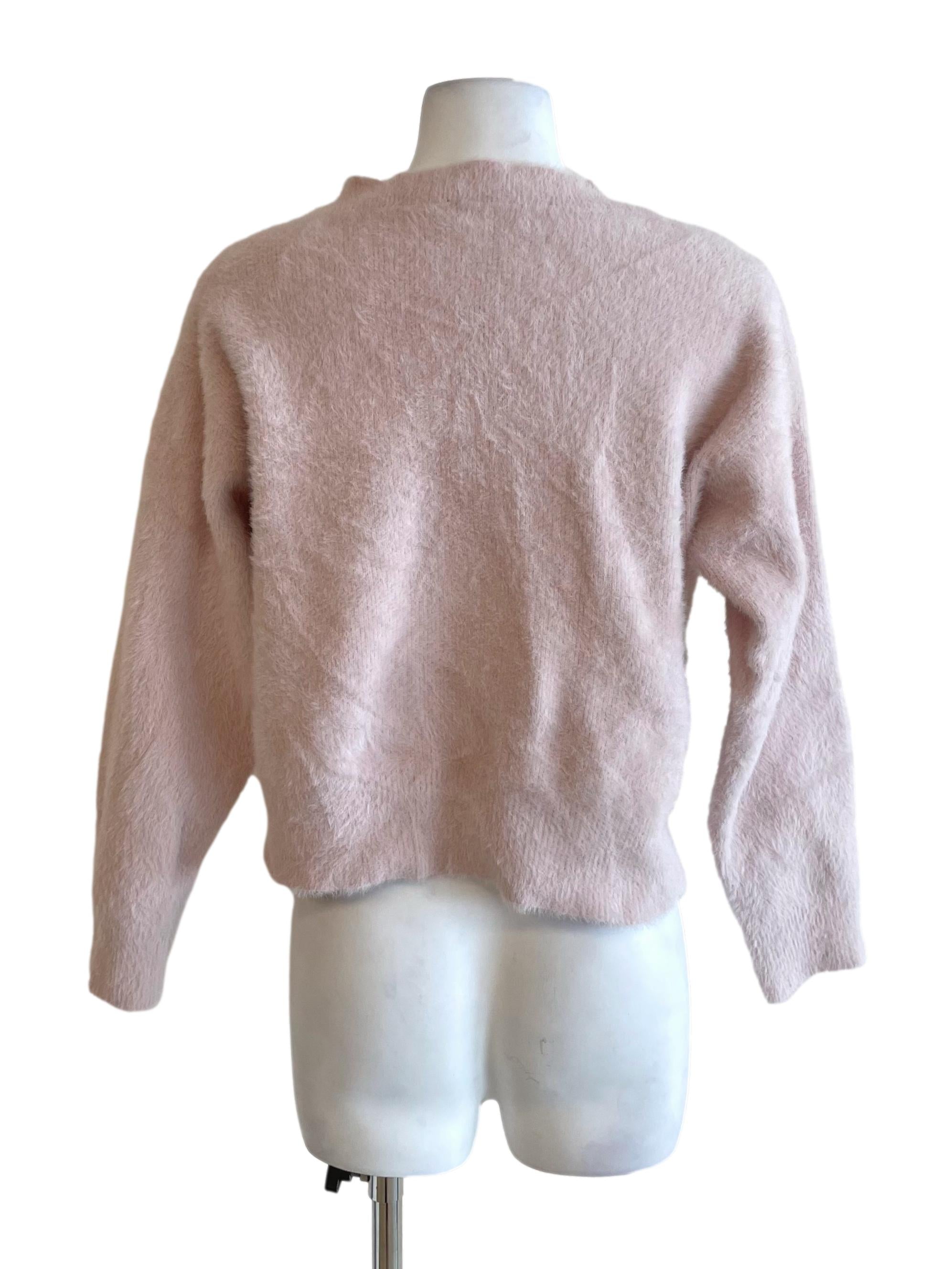 Milky Pink Fuzzy Cardigan TWL