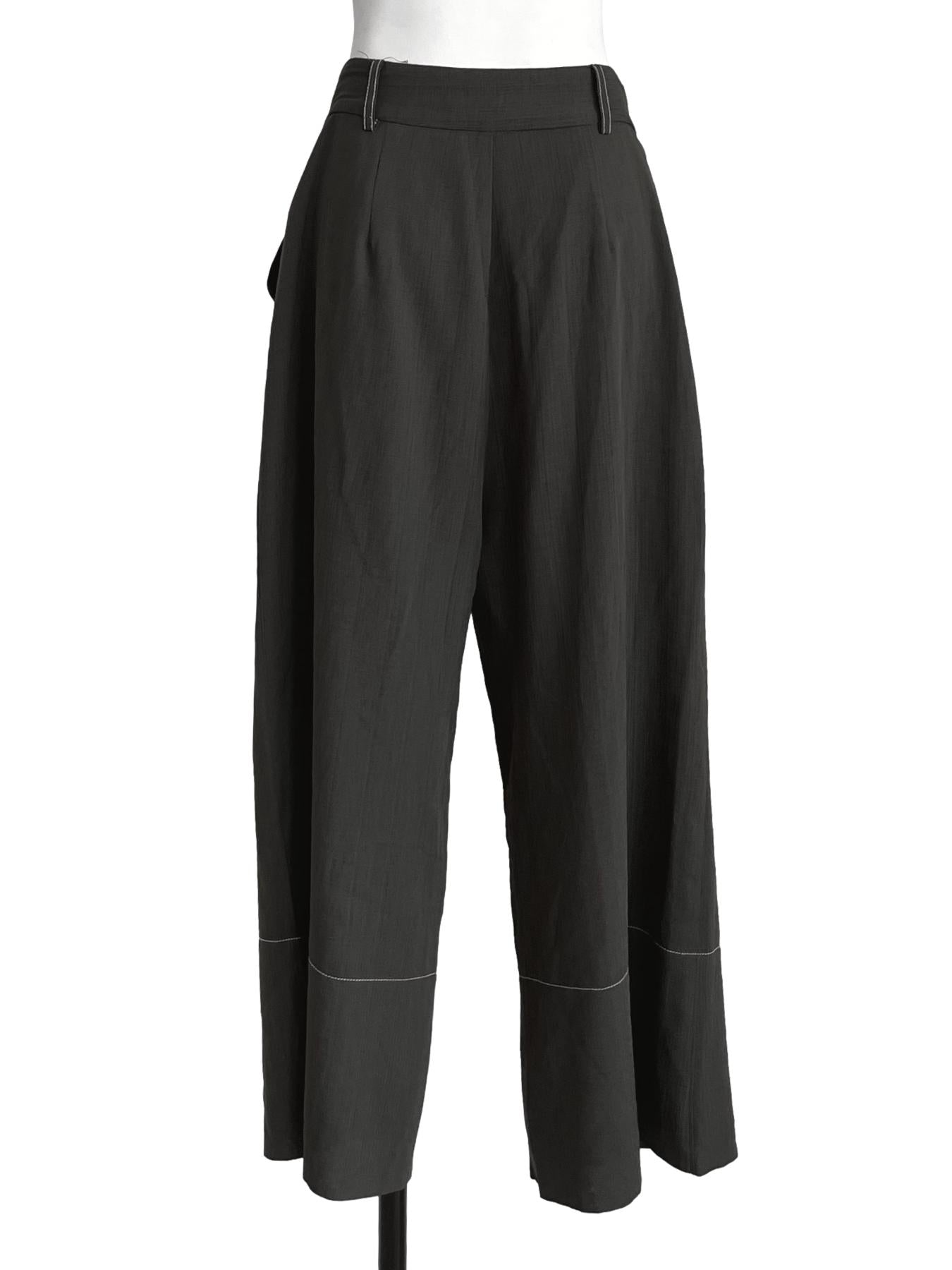 Seaweed Green Culottes Pants LB