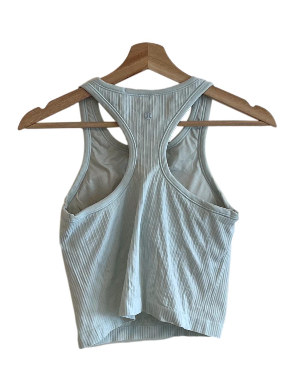 Sky Blue Jewel Neckline Tank Top