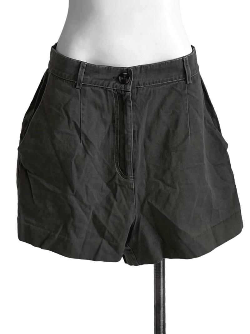 Moss Green Cotton Short Pants LB