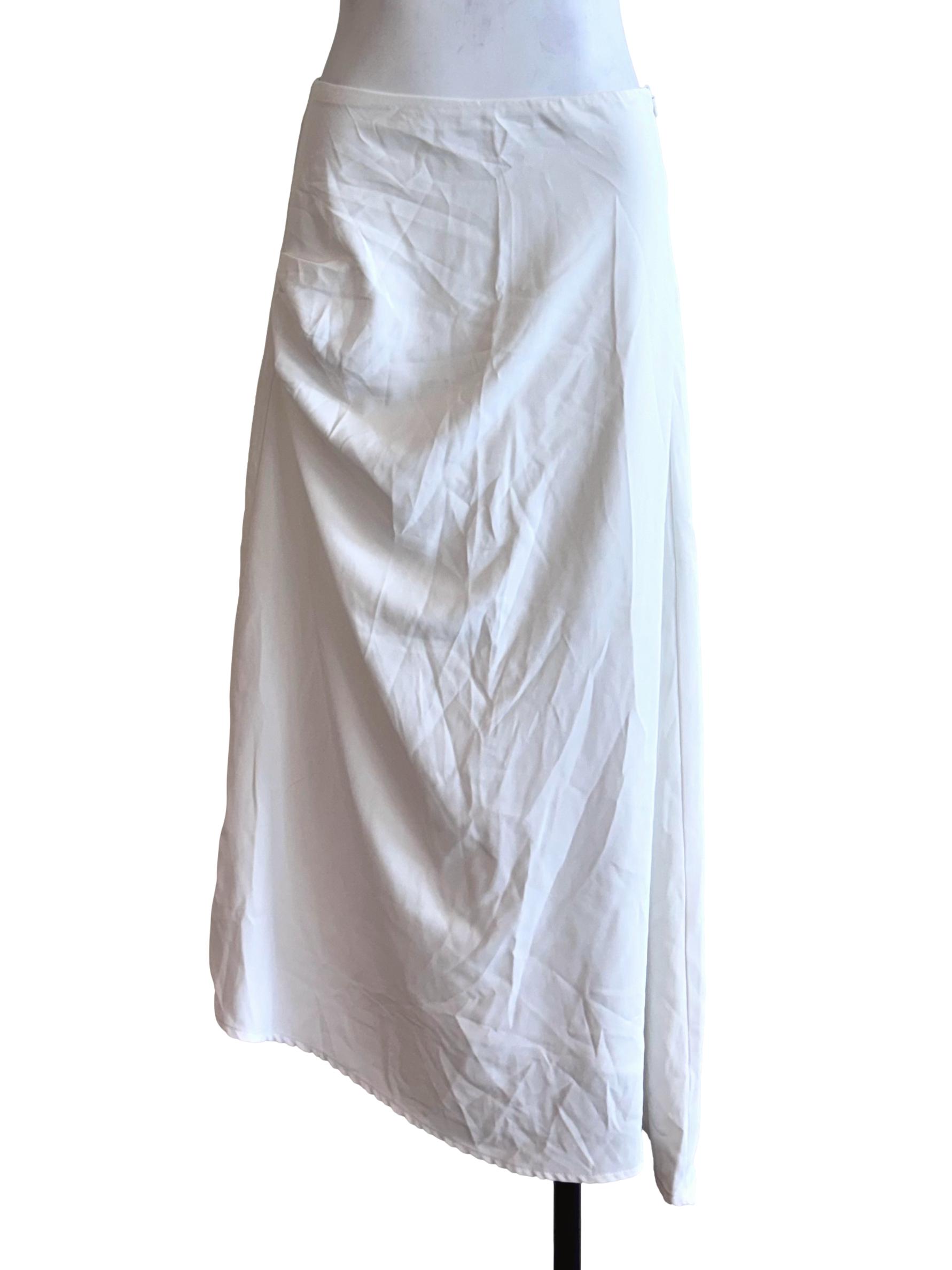 Daisy White Asymmetrical Skirt TTR