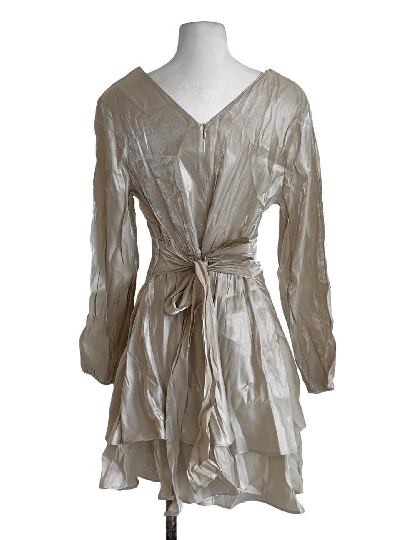 Tortilla V-Neckline Empire Dress