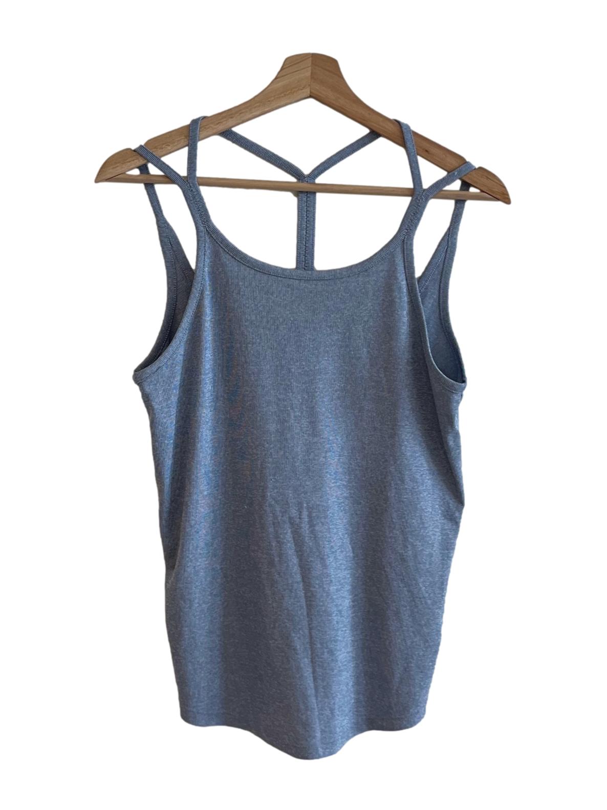Blue Candy Stripe Tank Top