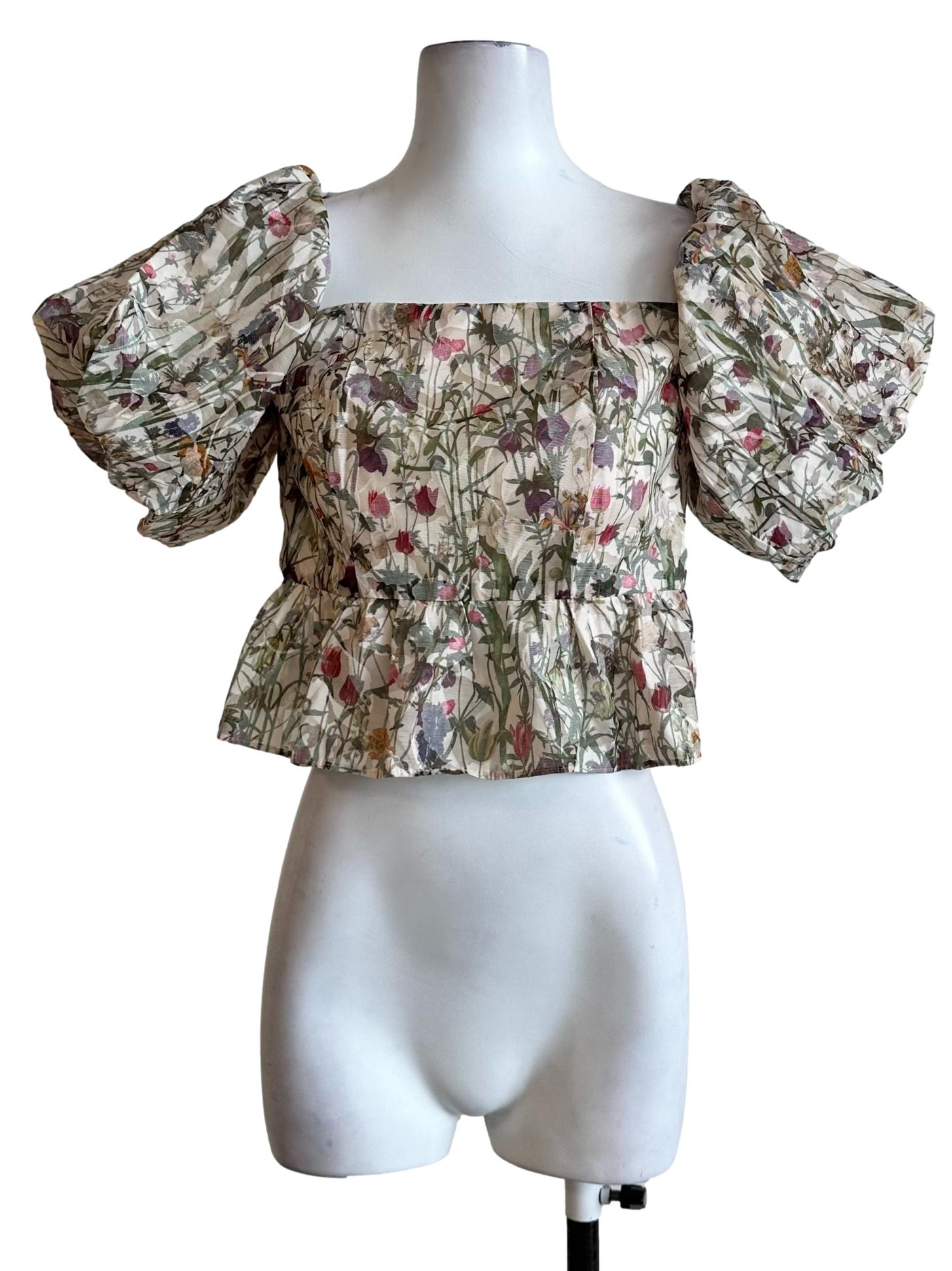 Daffodil Yellow Flower Printed Top