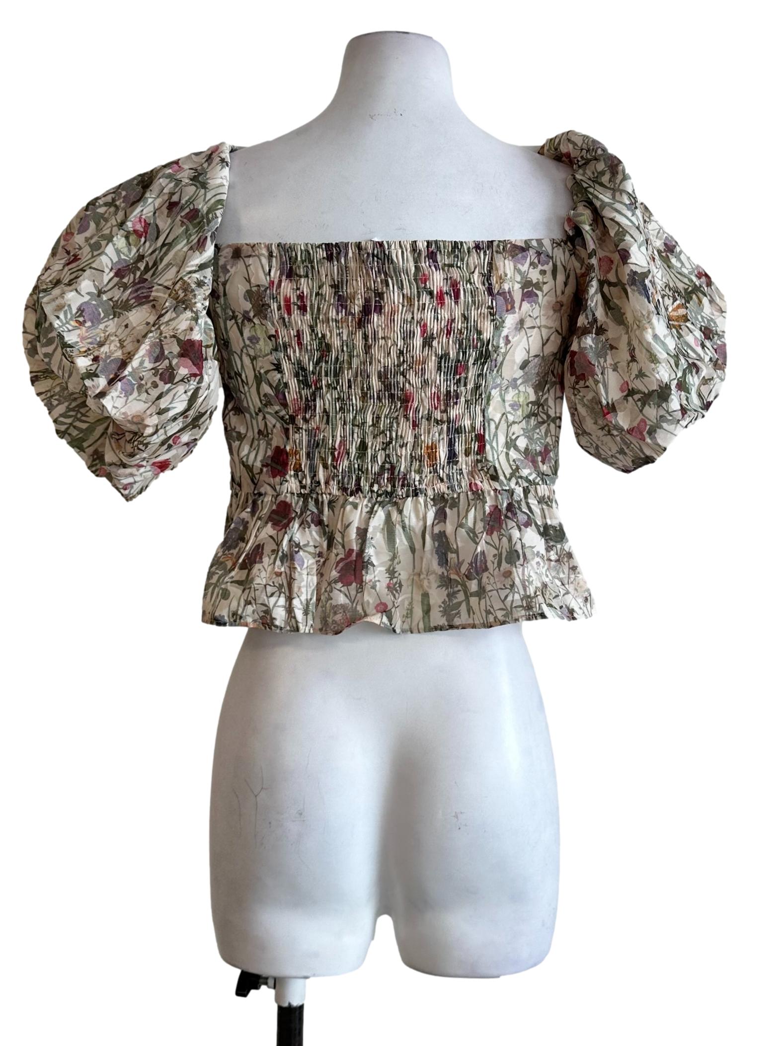 Daffodil Yellow Flower Printed Top