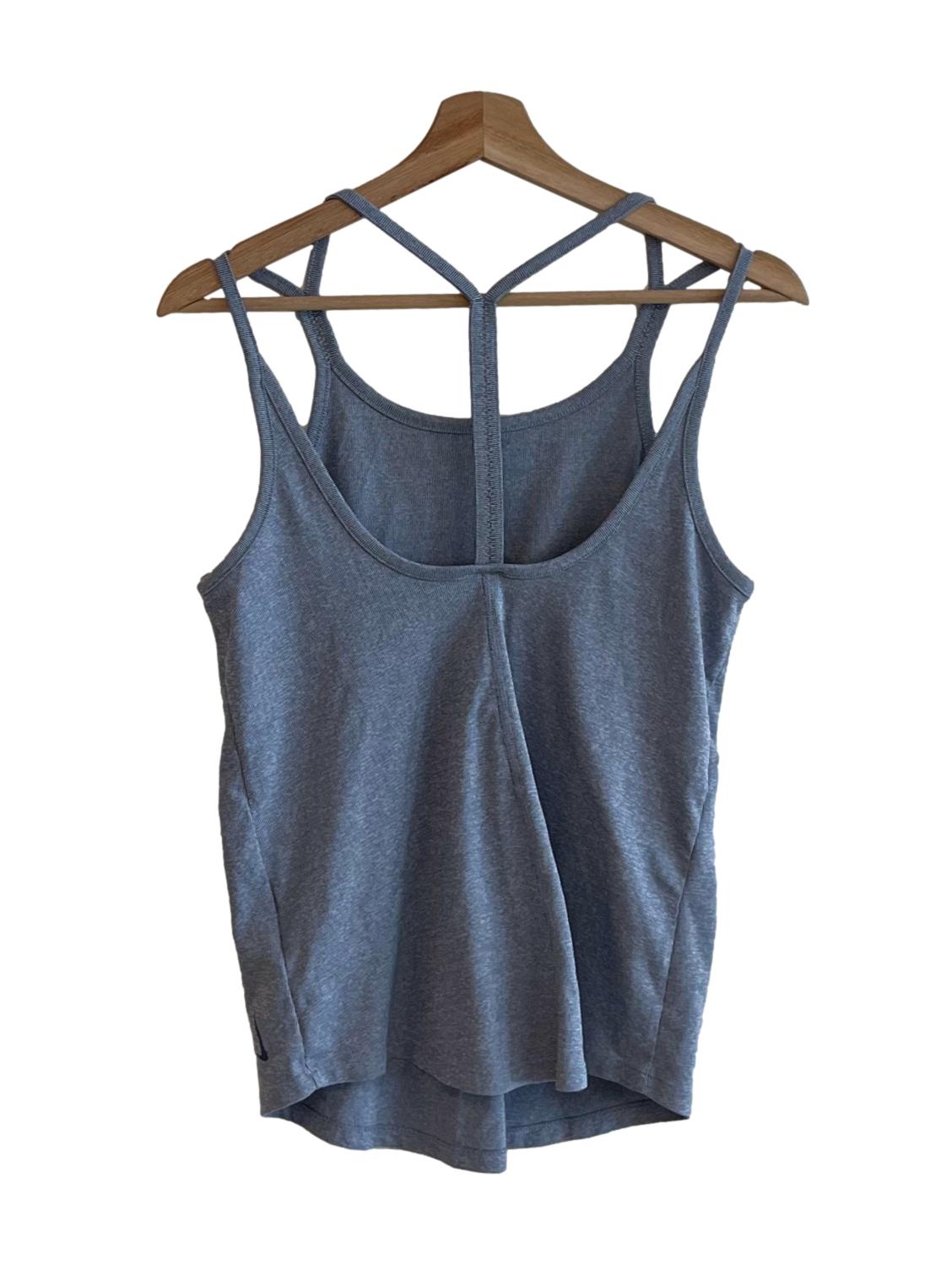Blue Candy Stripe Tank Top
