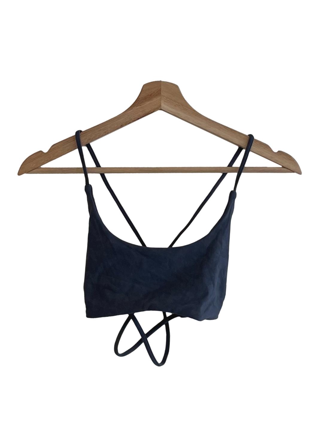 Stone Grey Plain Sports Bra
