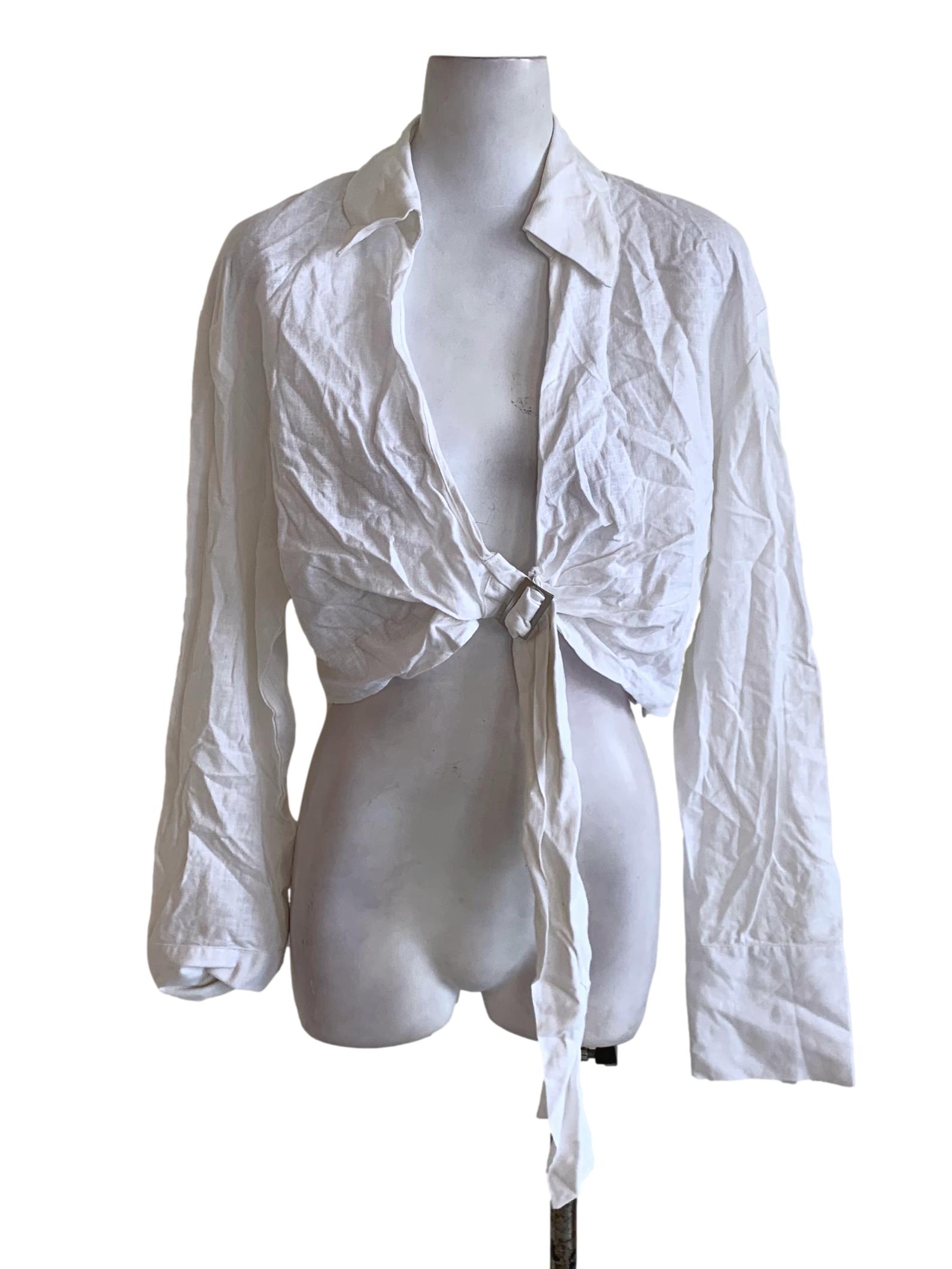 White Wing Collar Blouse