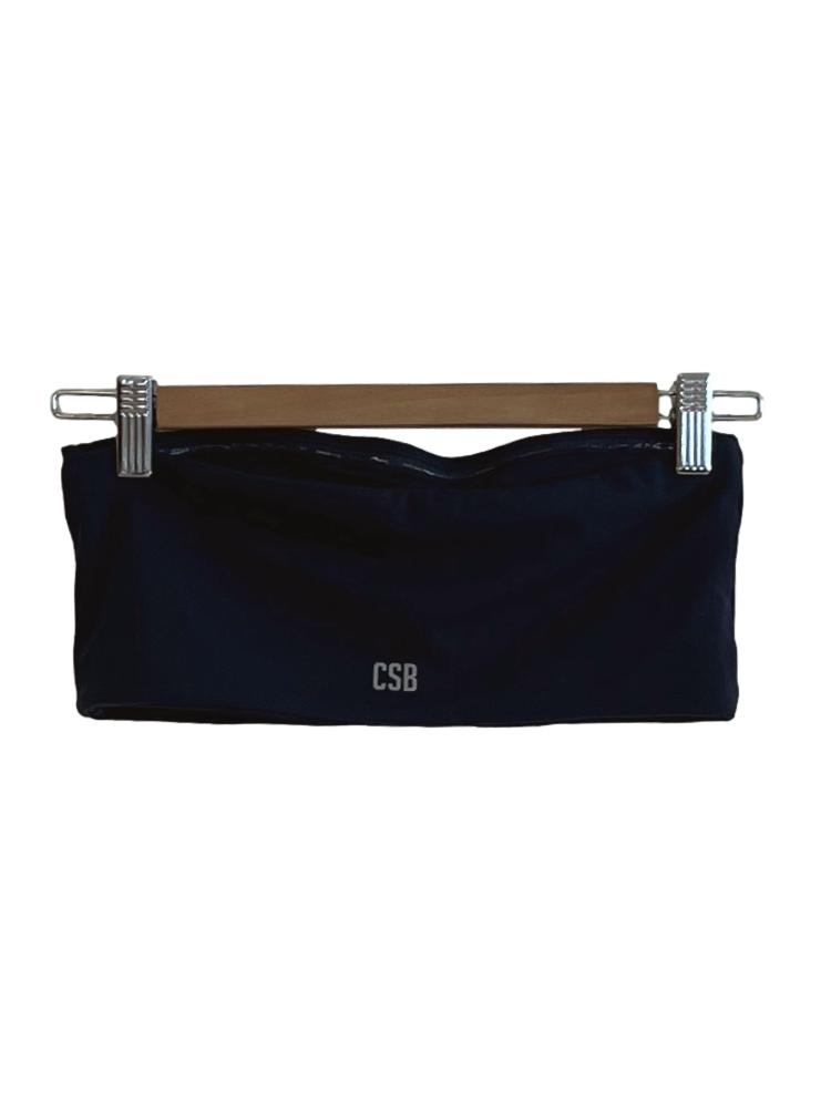 Navy Blue Sleeveless Sports Bra
