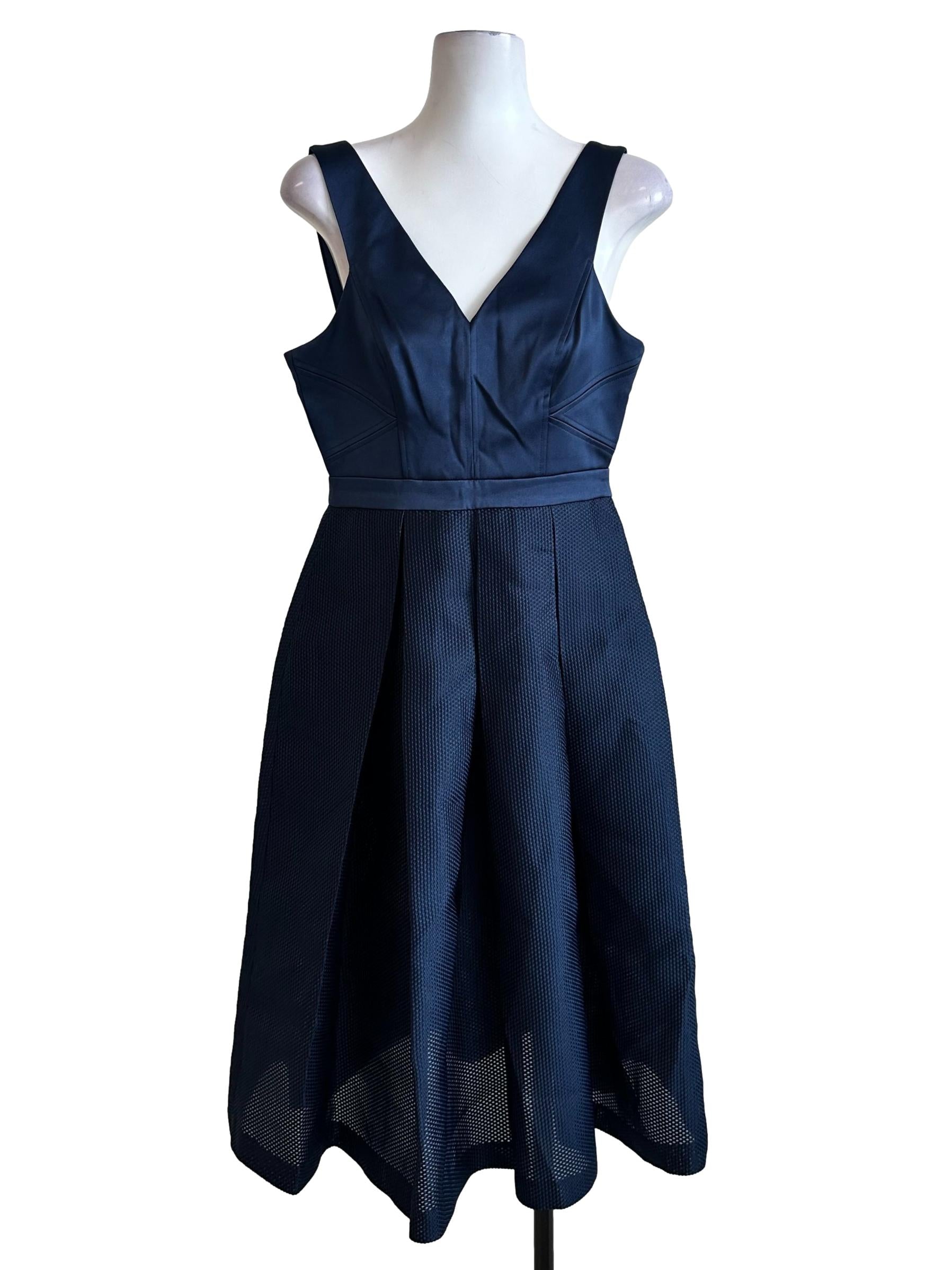 Navy Blue Tent Midi Dress