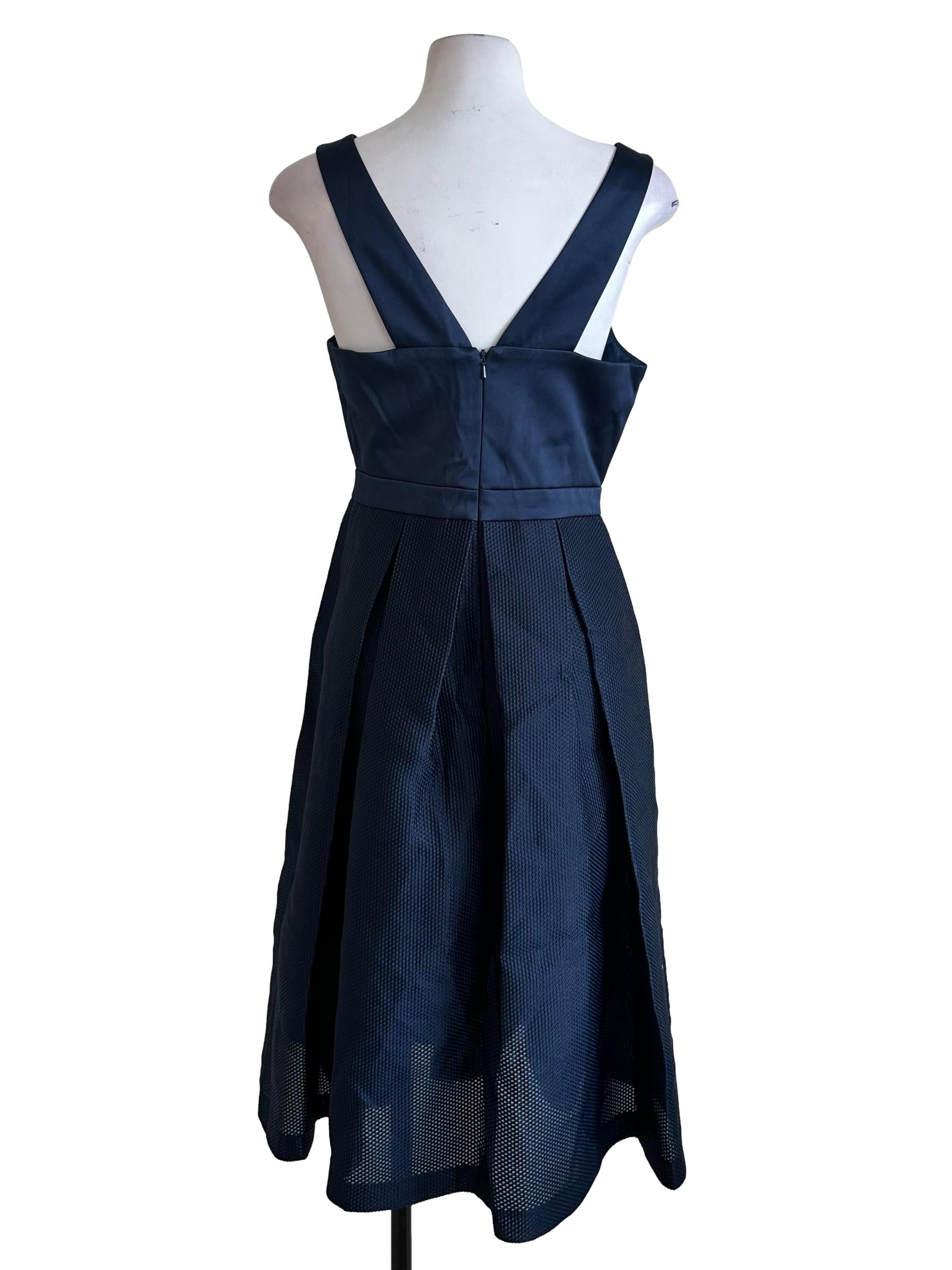 Navy Blue Tent Midi Dress