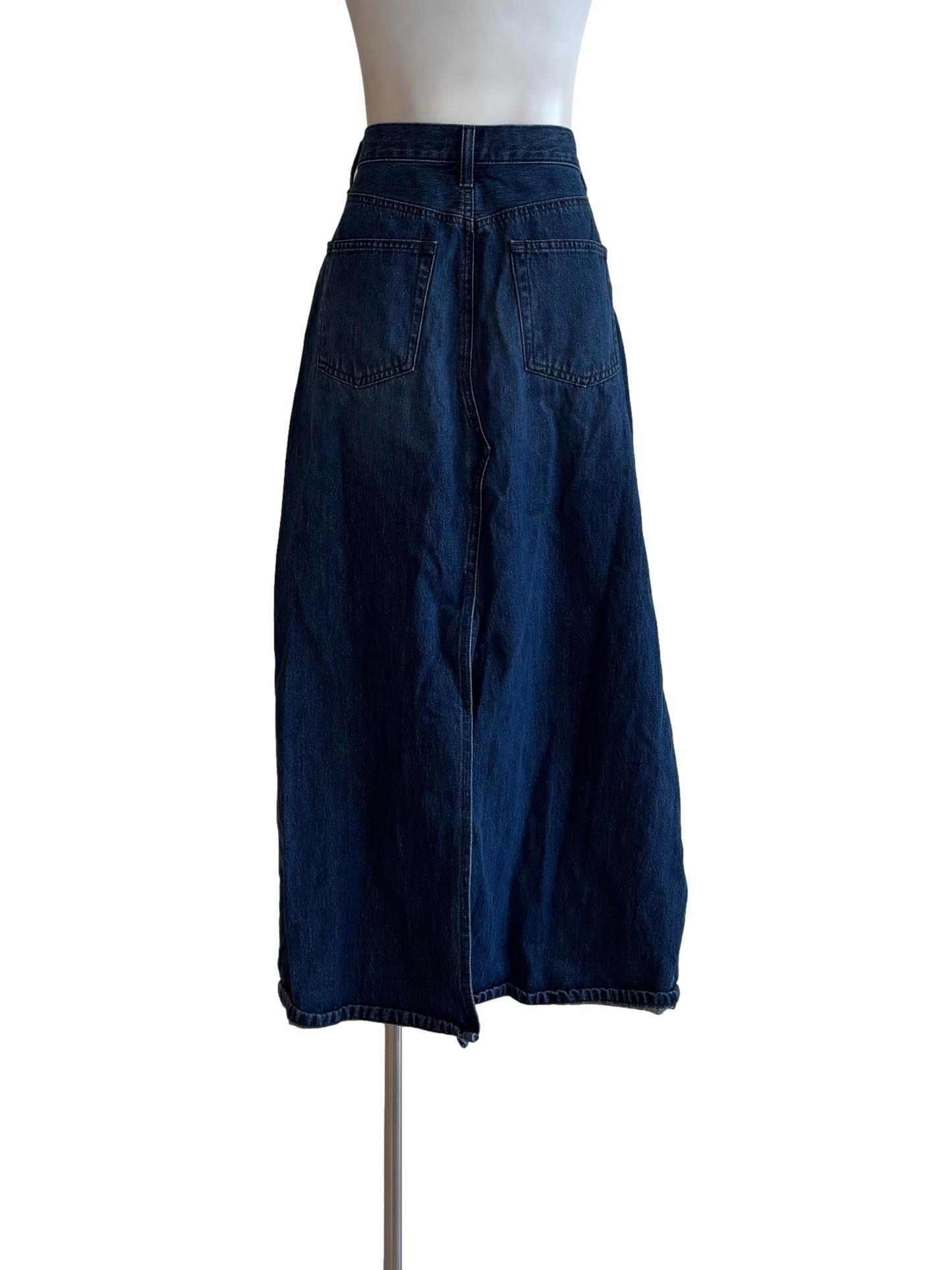 Dark Blue Denim Skirt