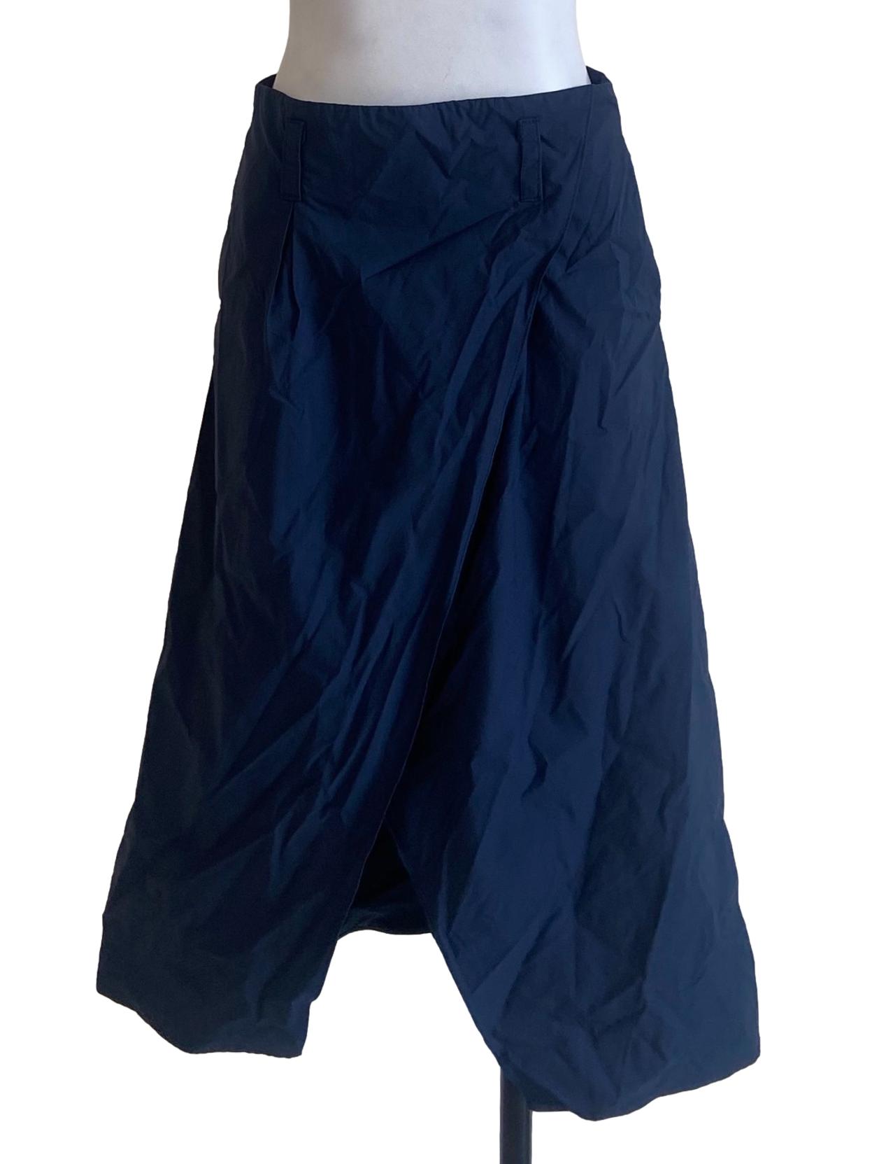 Denim Blue Asymmetric Skirts