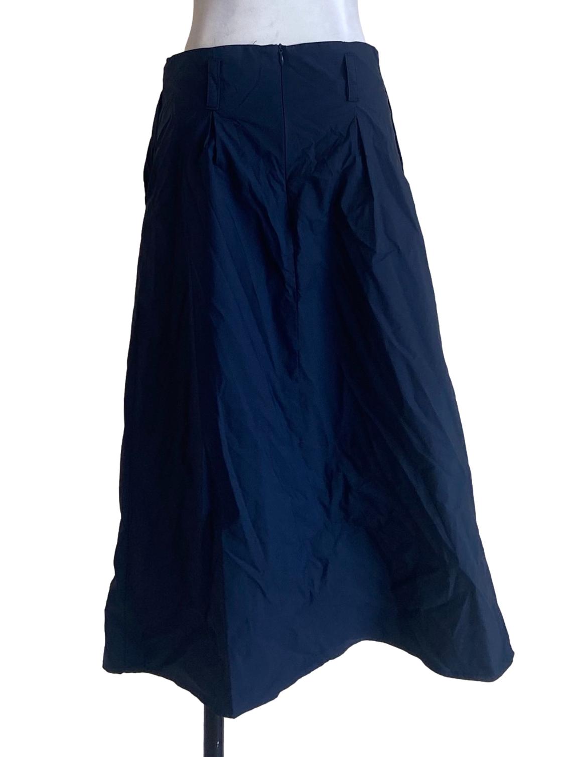 Denim Blue Asymmetric Skirts