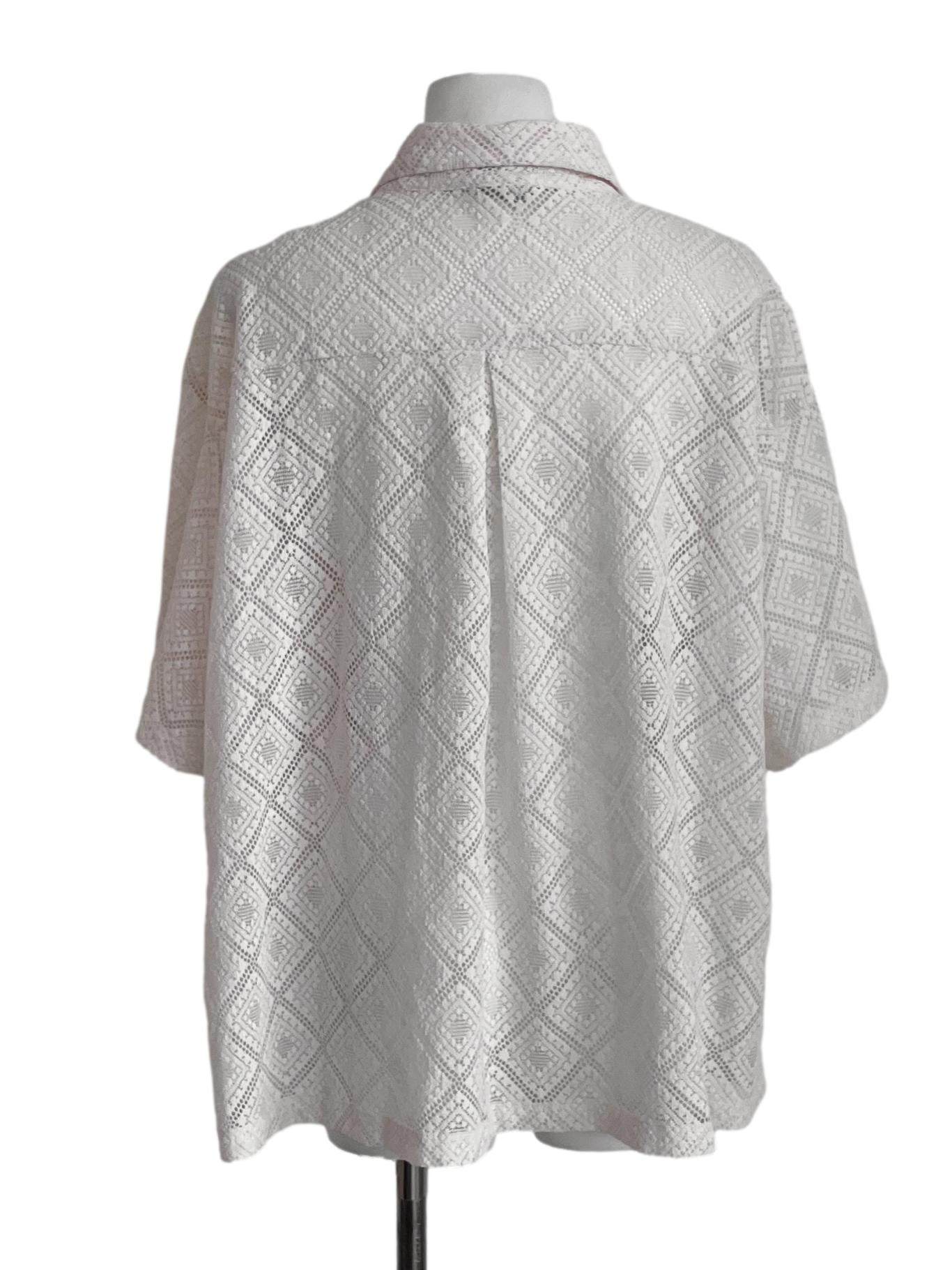 Blonde Yellow Lace Shirt