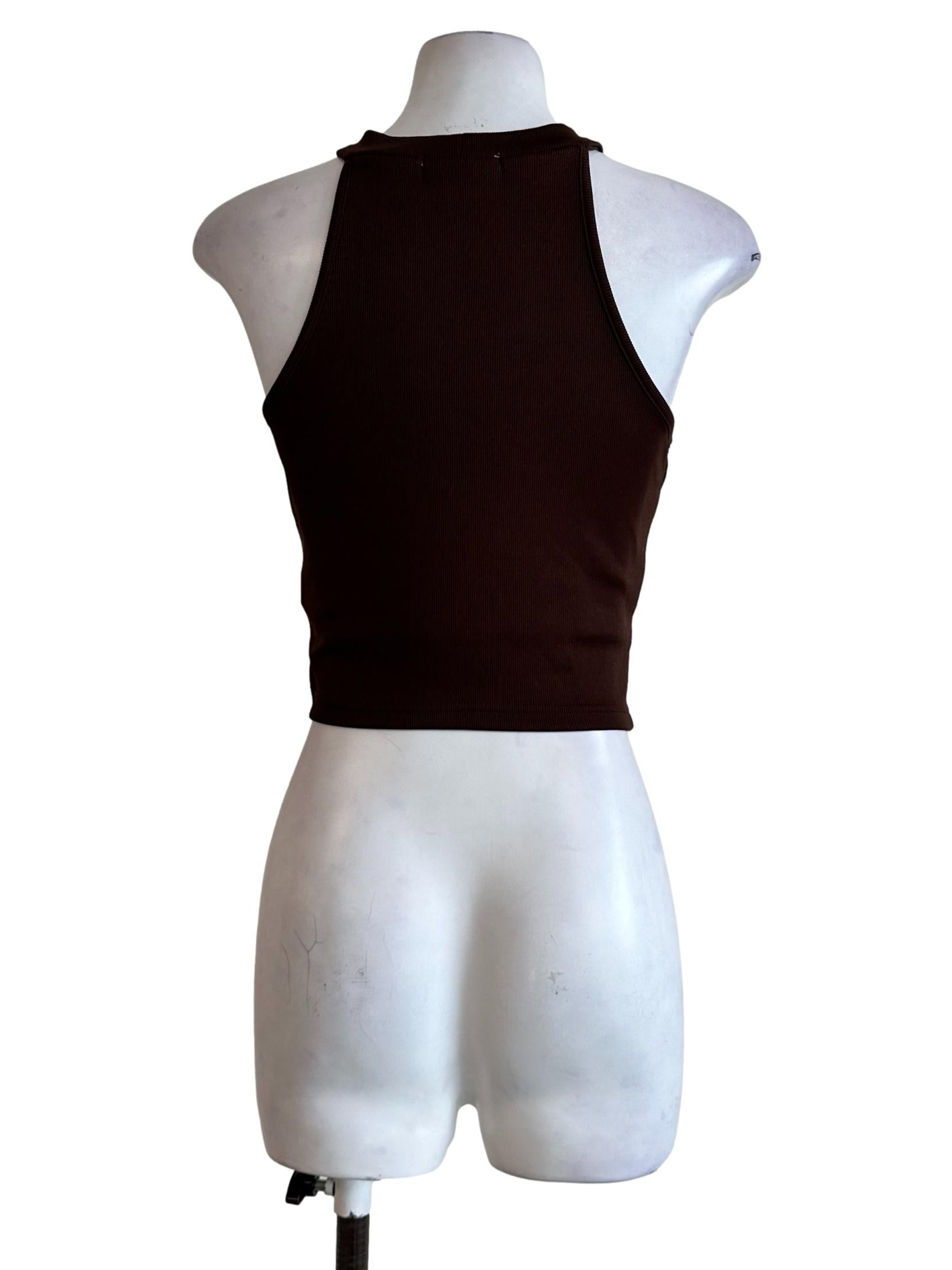 Walnut Brown Halter Neck Top