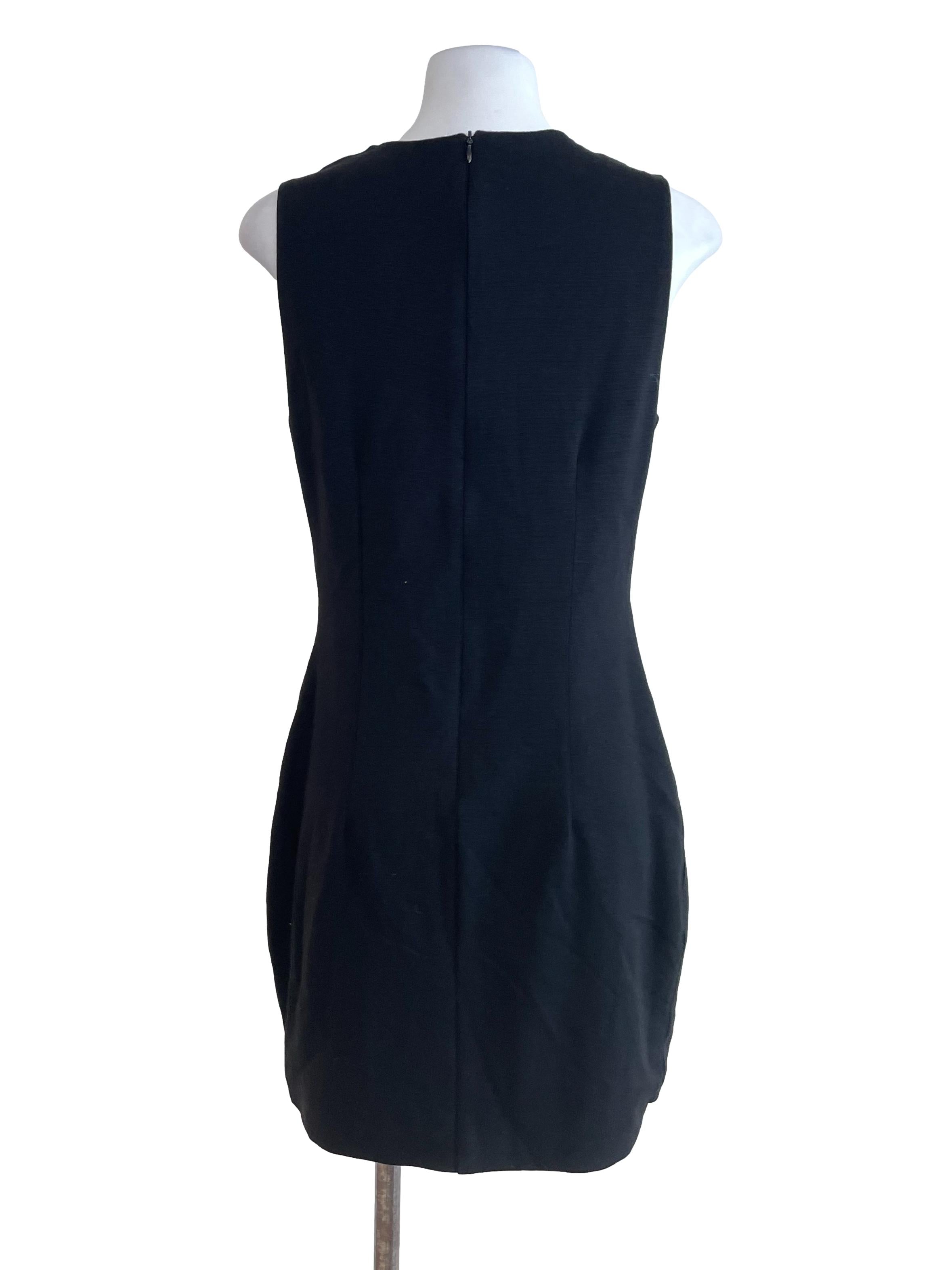 Black Sleeveless A-Line Dress