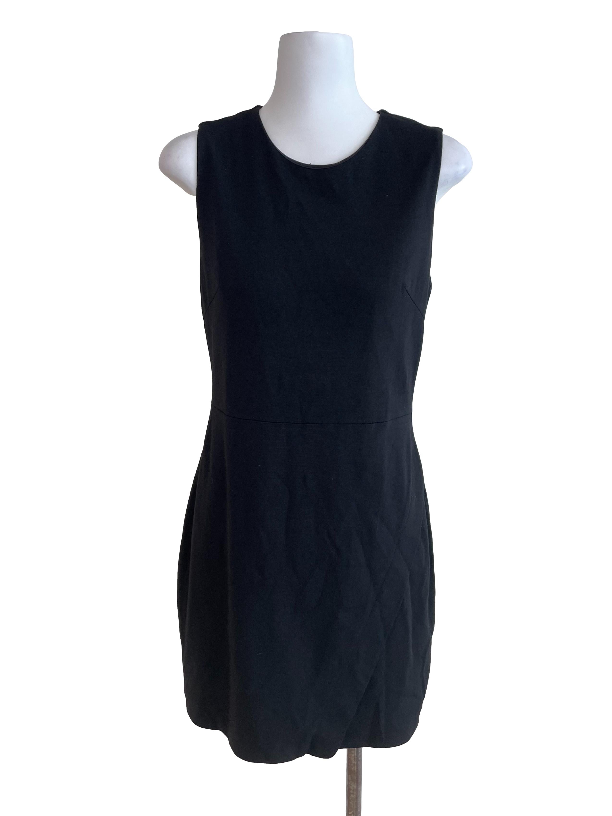 Black Sleeveless A-Line Dress