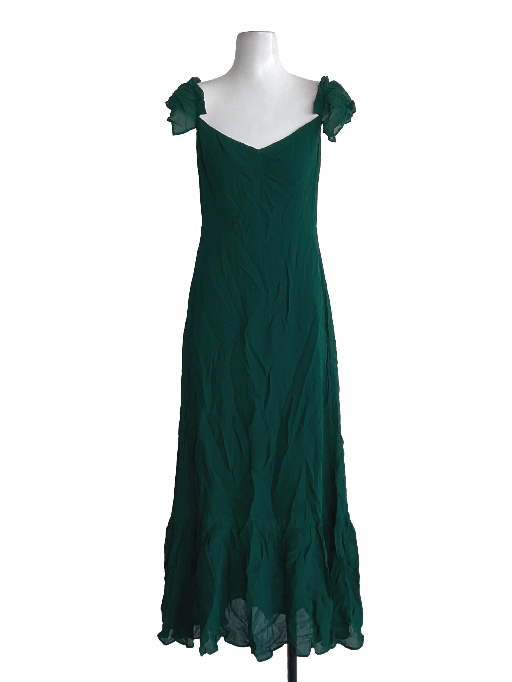 Seaweed Green A-Line Dress