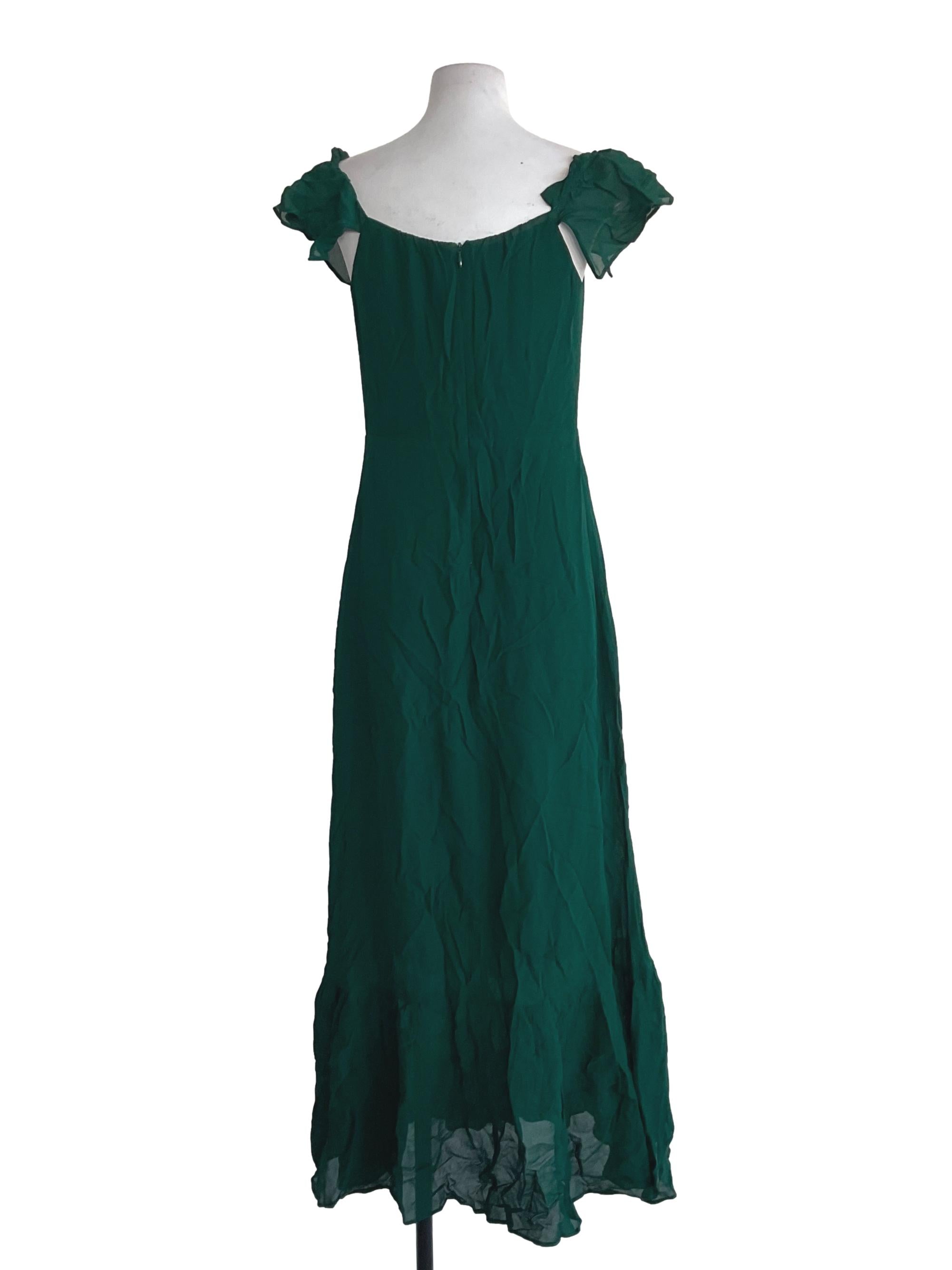 Seaweed Green A-Line Dress