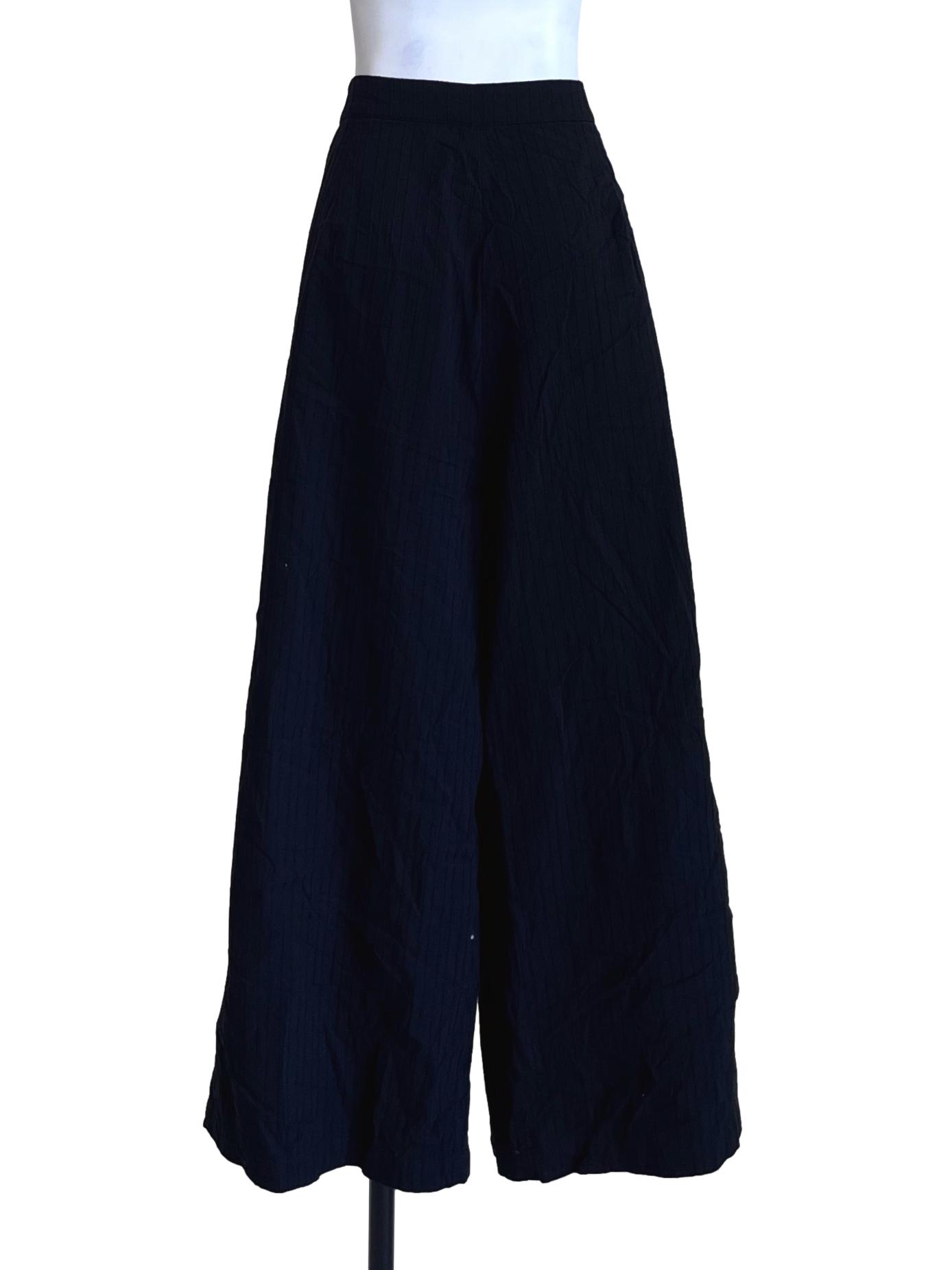 Onyx Black Cotton Pants