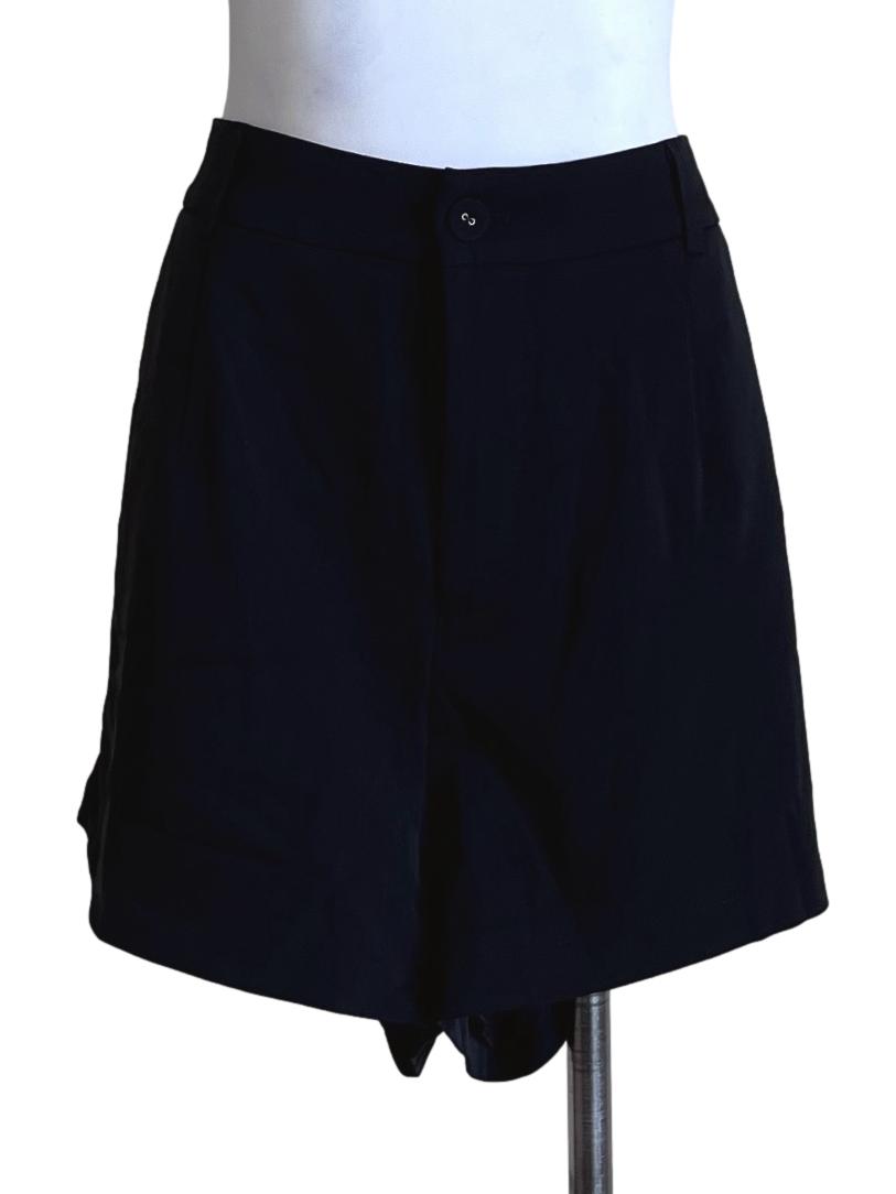 Ink Black Casual Short Pants