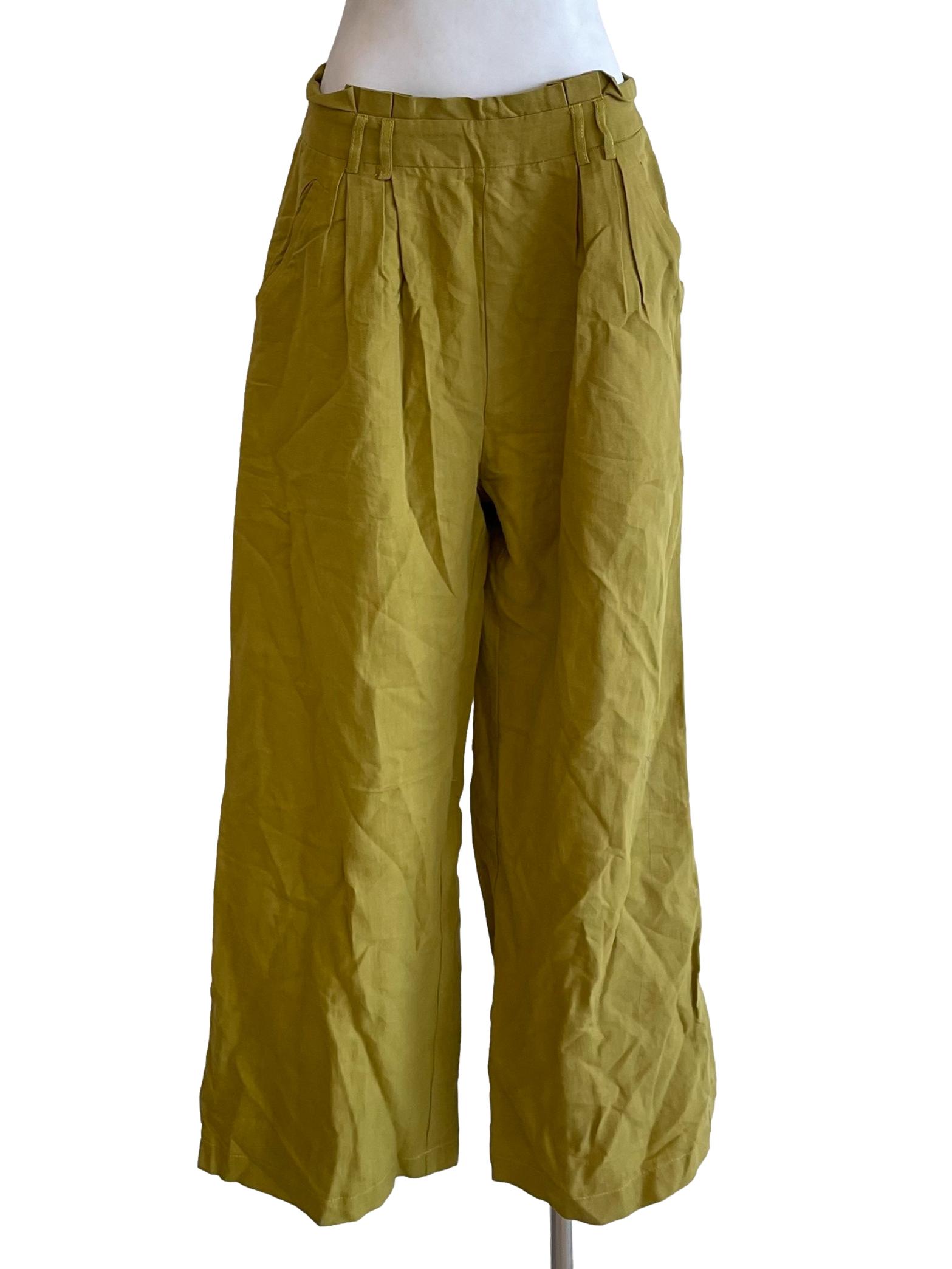 Corn Ruffled Wide Leg Pants