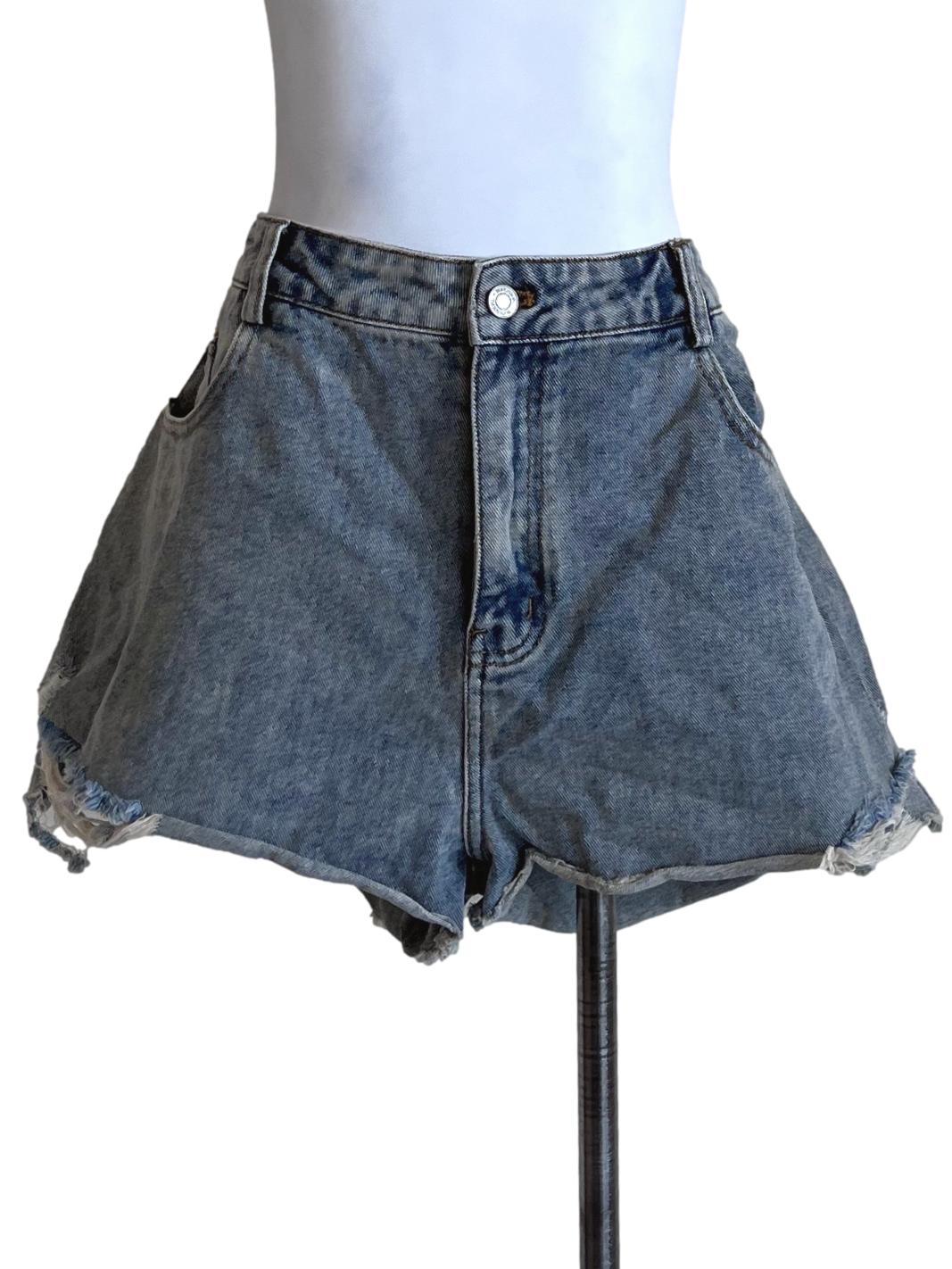 Stone Blue Short Jeans