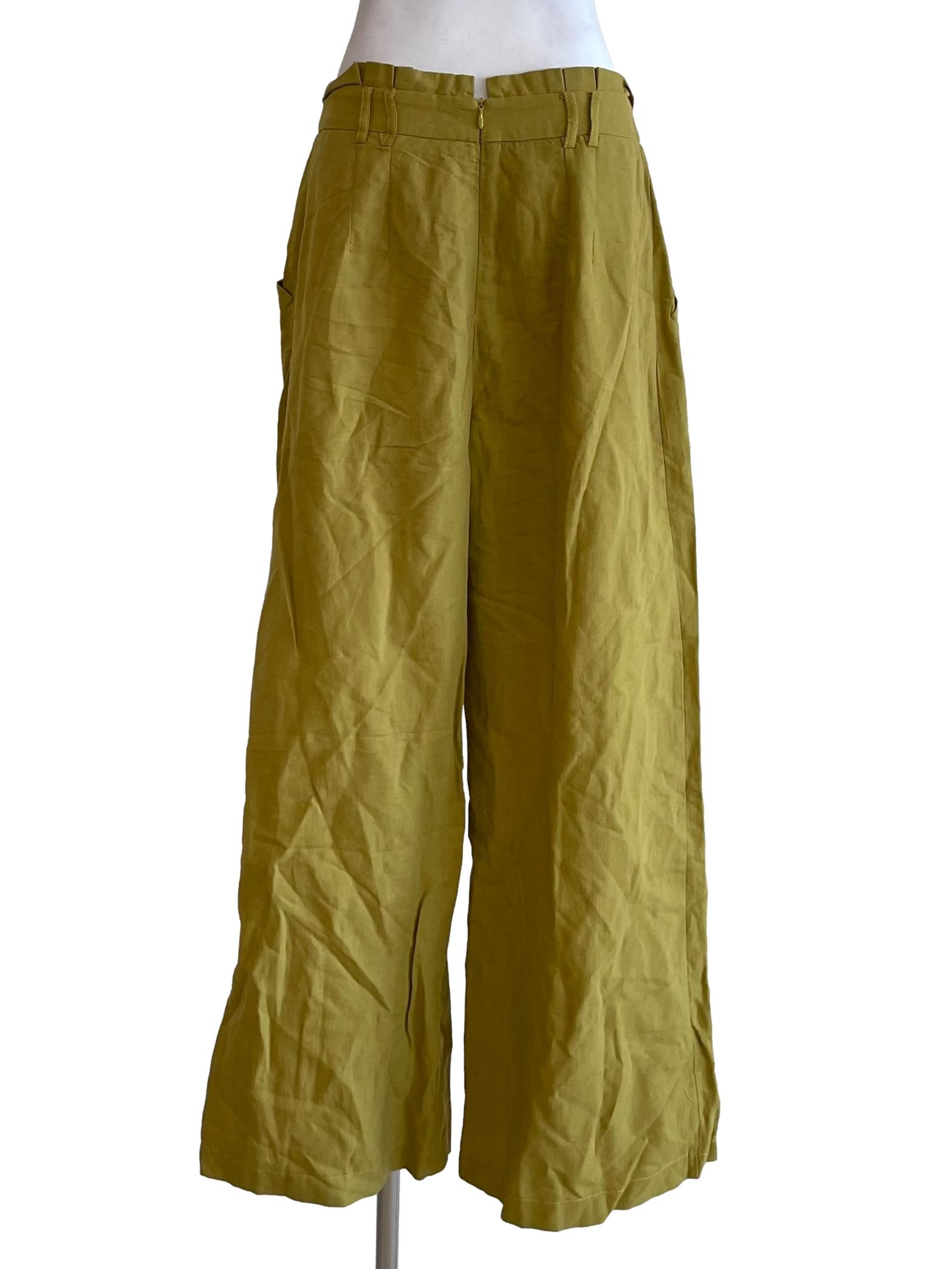 Corn Ruffled Wide Leg Pants