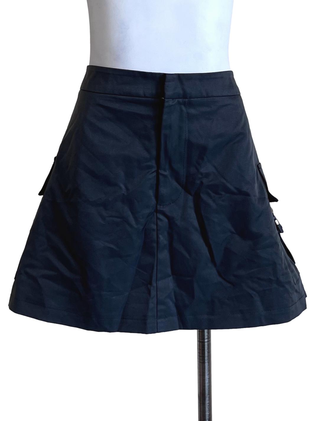 Iron Grey Pocket Mini Skirt