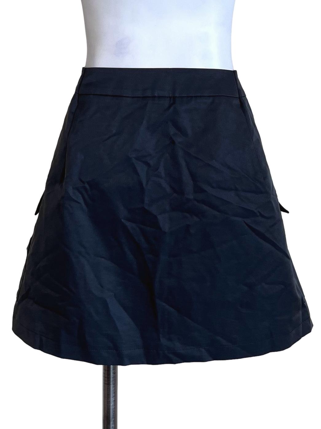 Iron Grey Pocket Mini Skirt