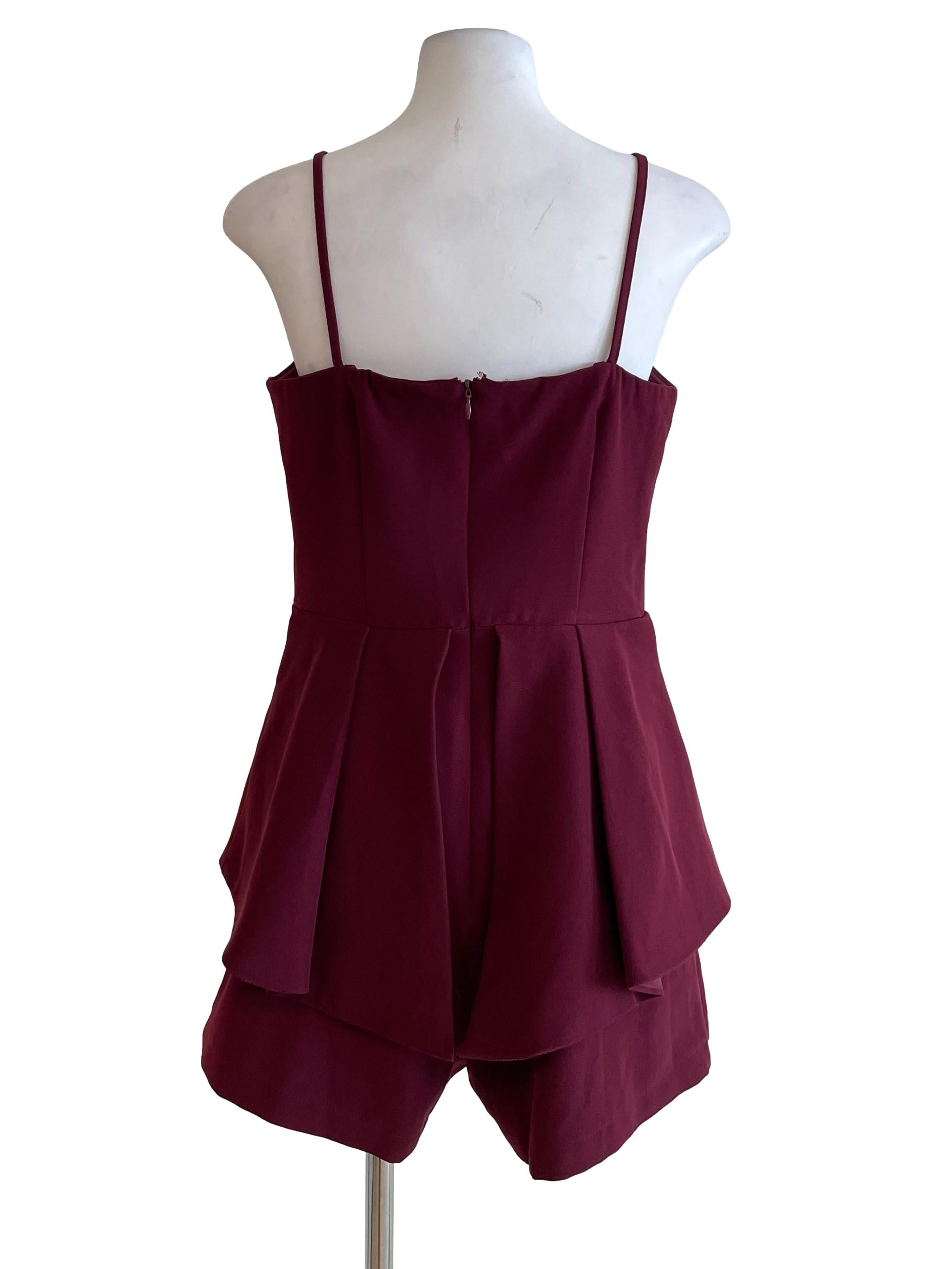 Mulberry Cami Peplum Romper