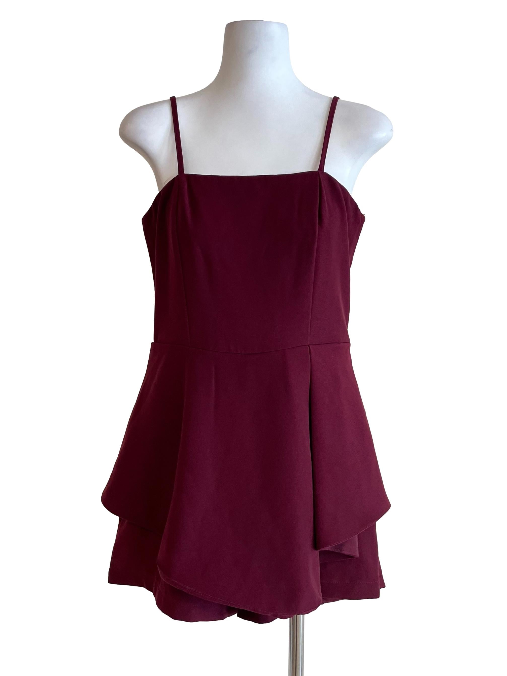 Mulberry Cami Peplum Romper