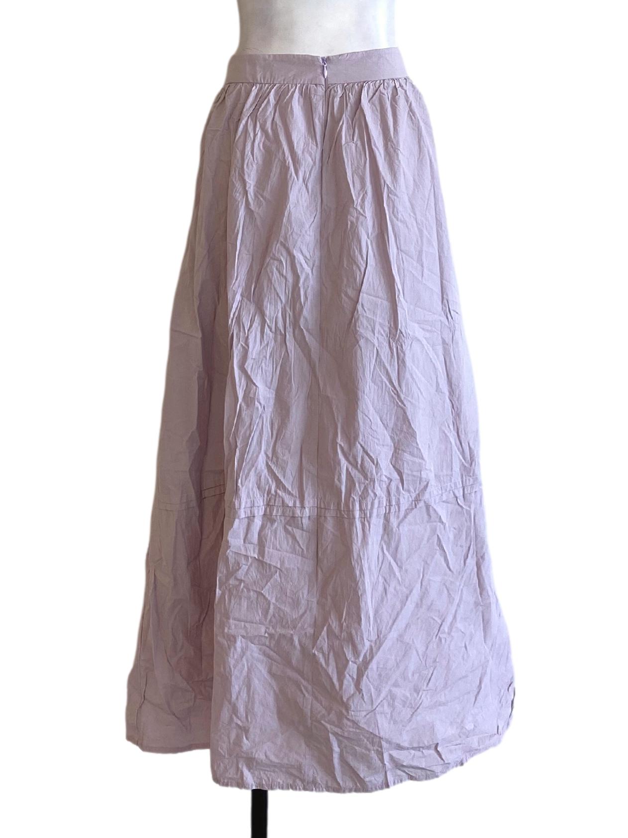 Pastel Purple Long Loose Flowy A-Line Skirt