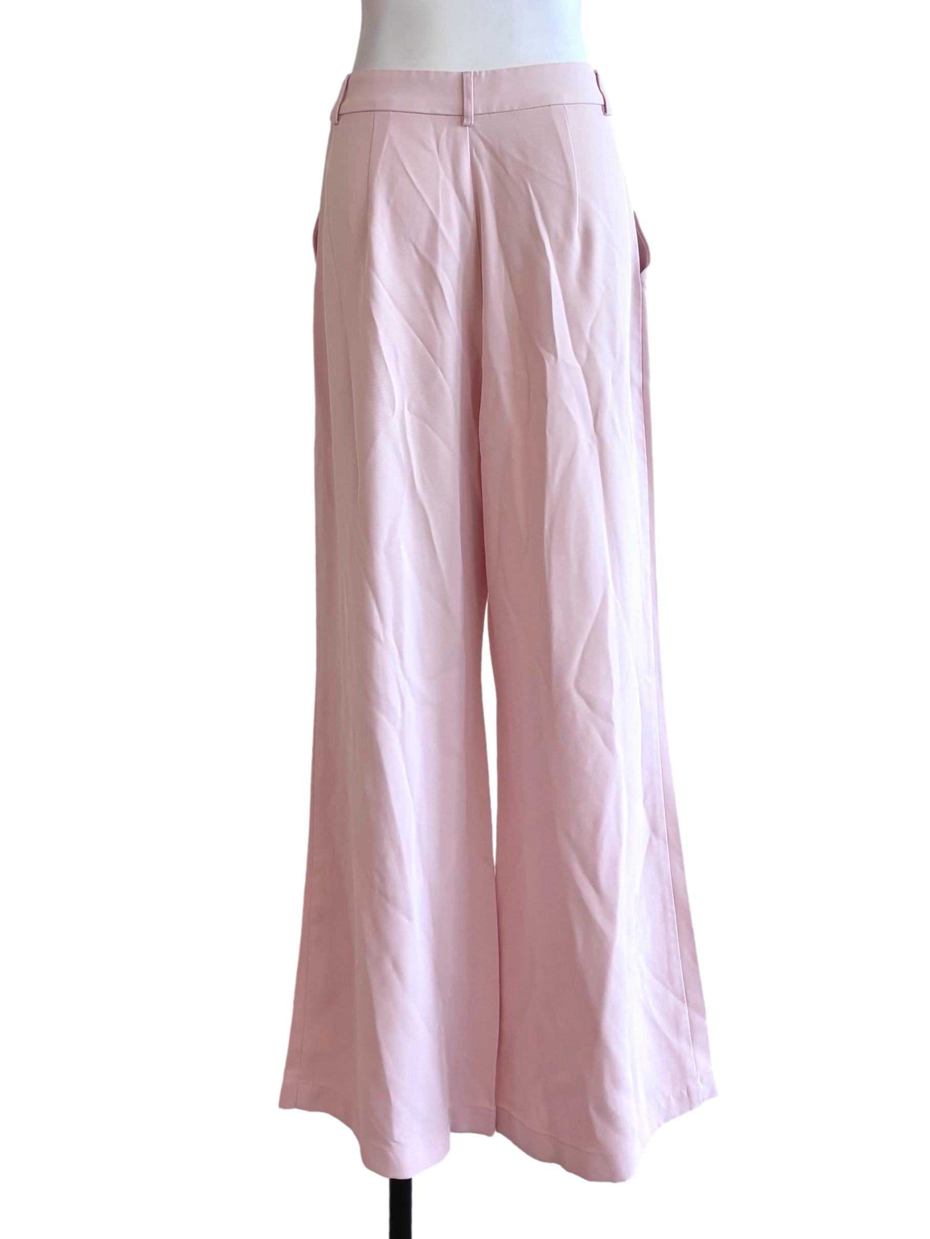 Light Pink Pleated Suit Pants TCL