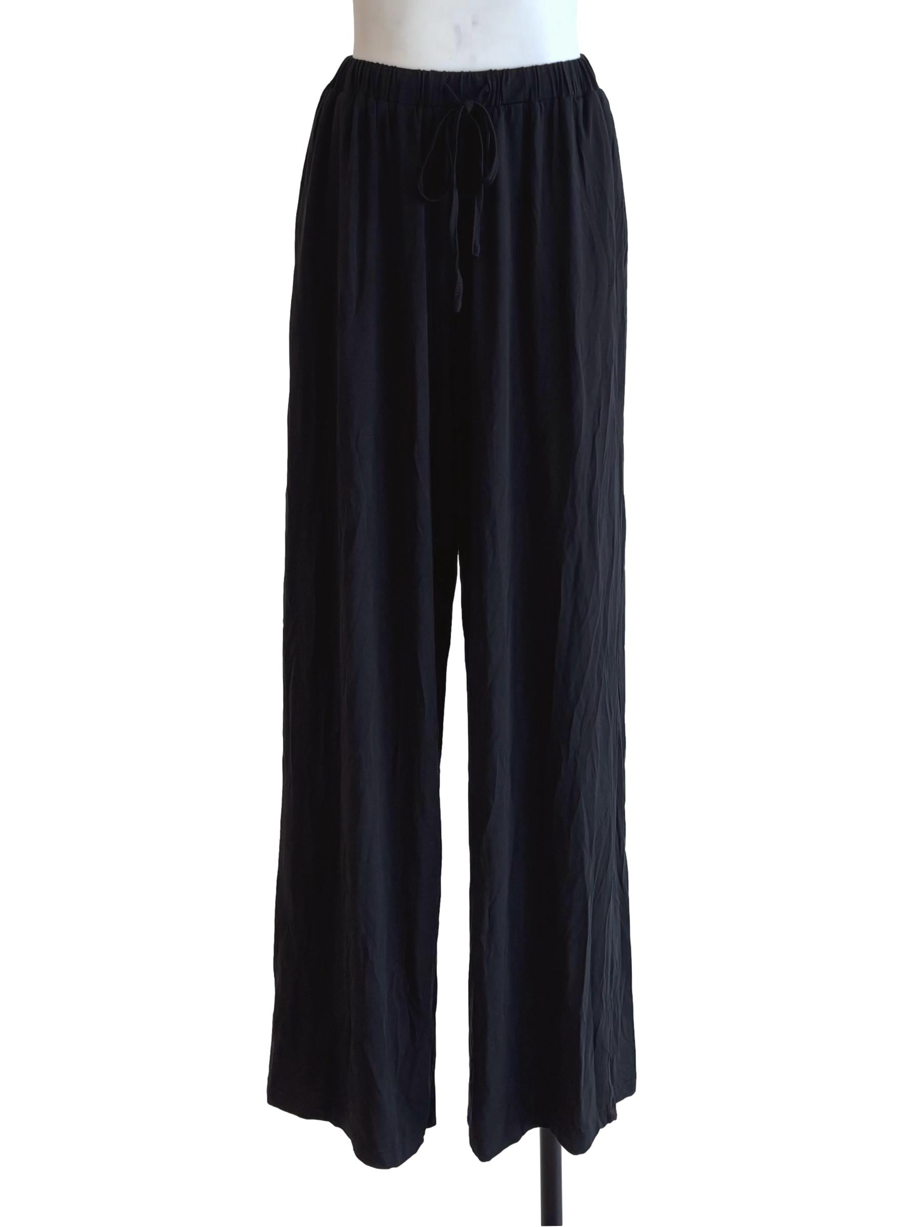 Jet Black Relaxed Pants