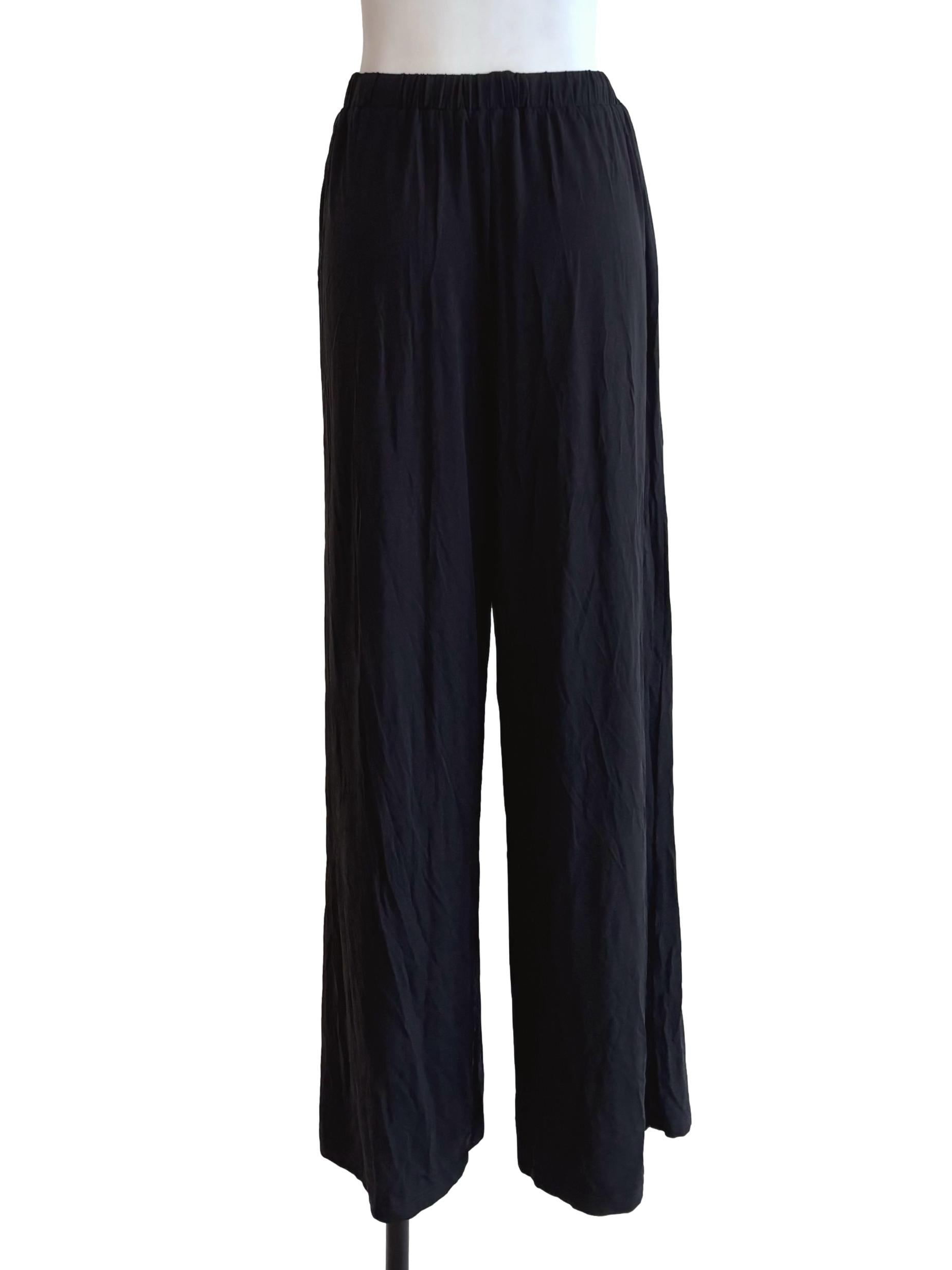Jet Black Relaxed Pants