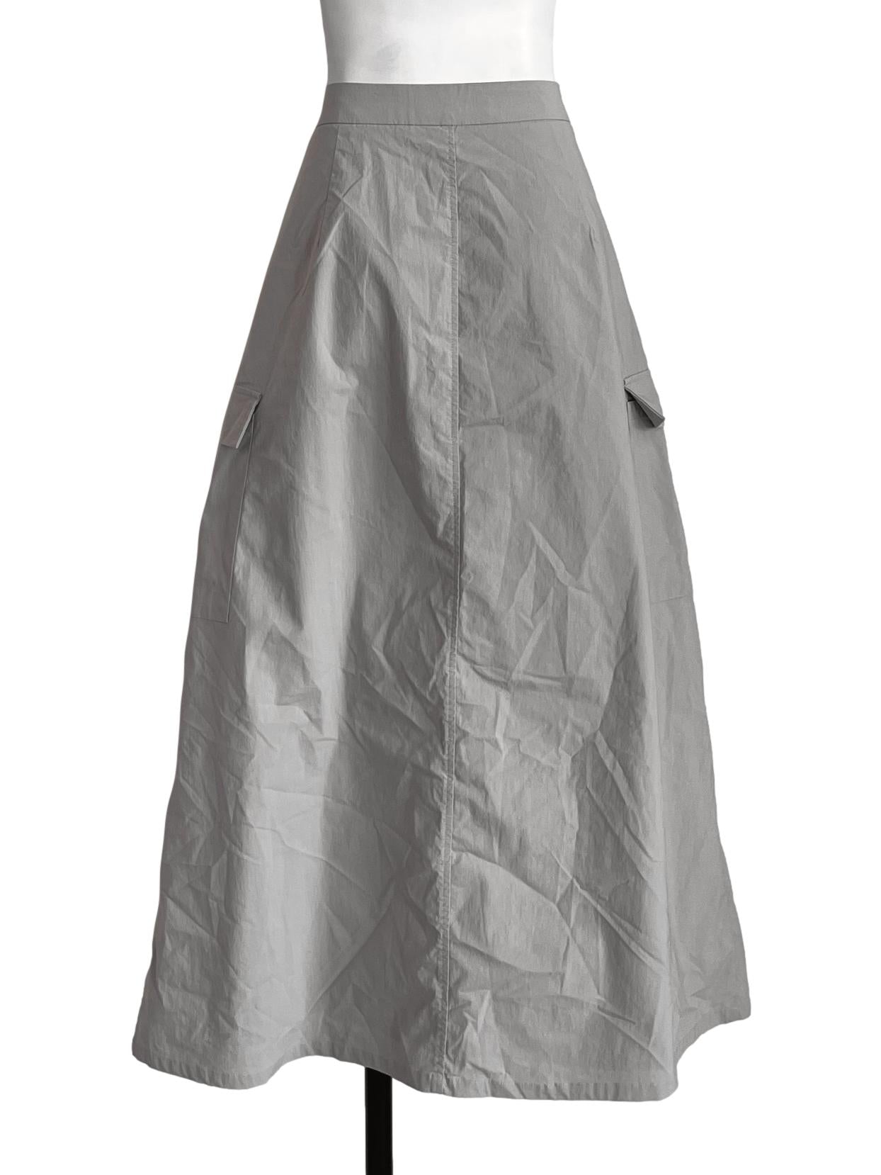 Fossil Grey A-line Skirt